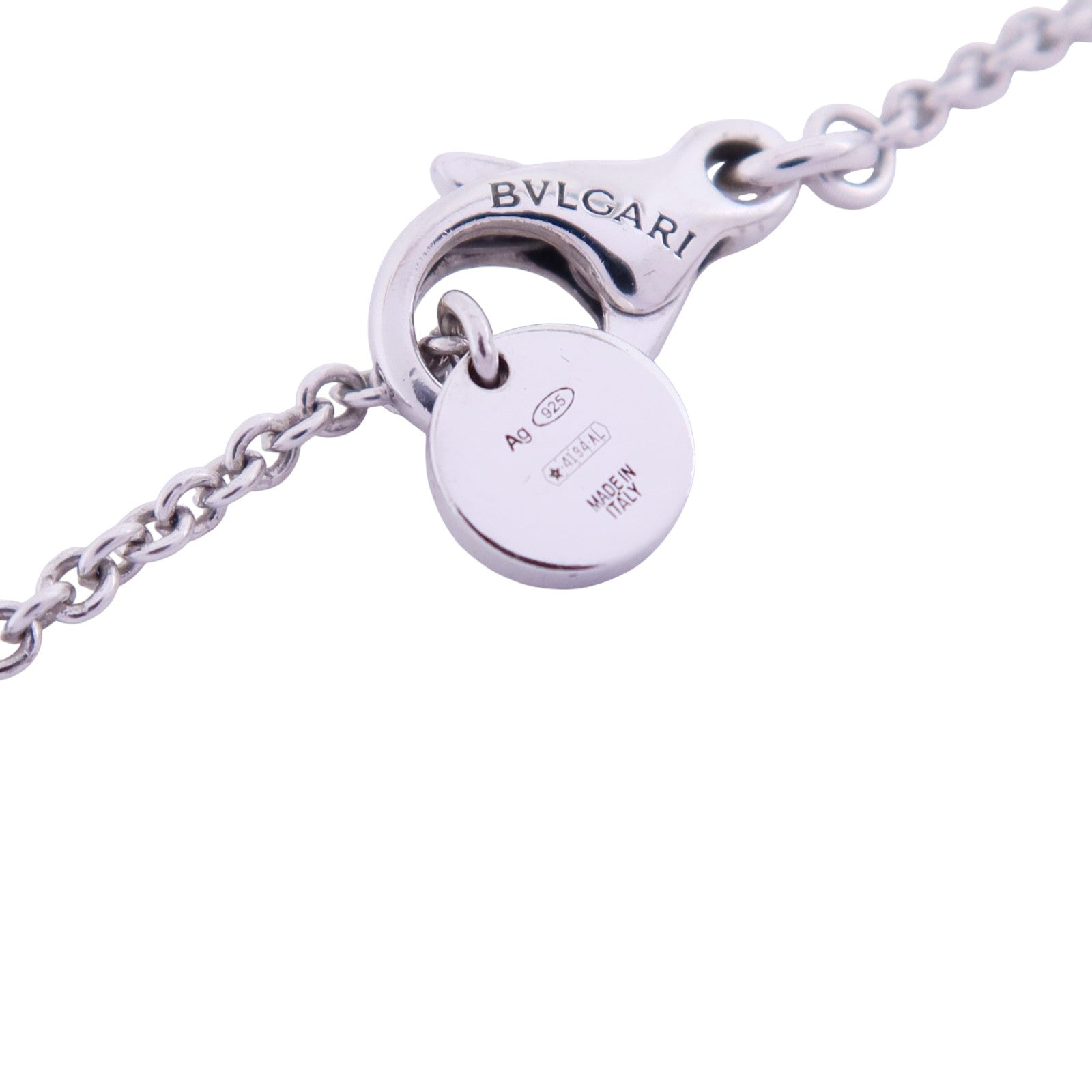 BVLGARI 925純銀/琺瑯Save The Children Necklace銀扣項鏈