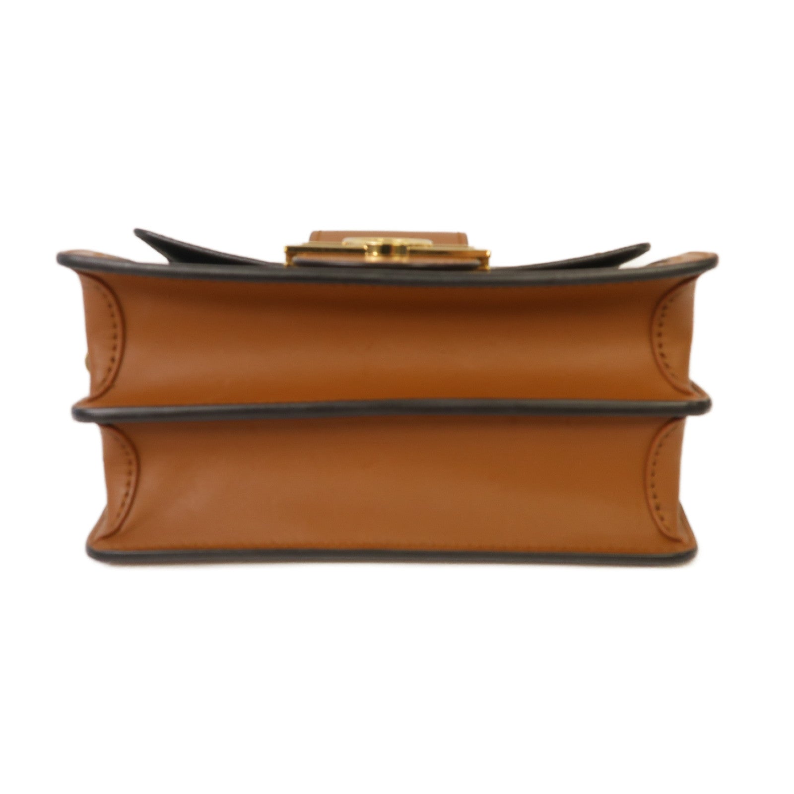 LOUIS VUITTON 【激減優惠】Monogram Reverse Mini Dauphine金扣肩背袋棕色