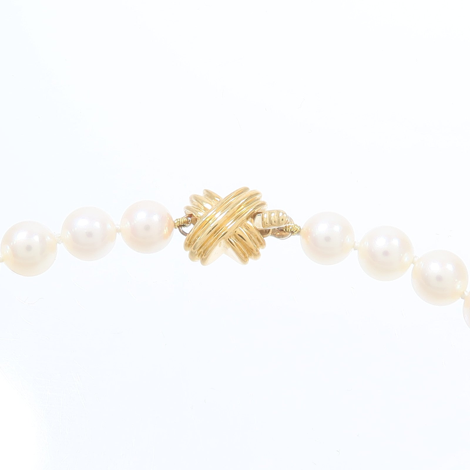 TIFFANY＆CO 18K黃金Signature Pearl Necklace珍珠項鍊