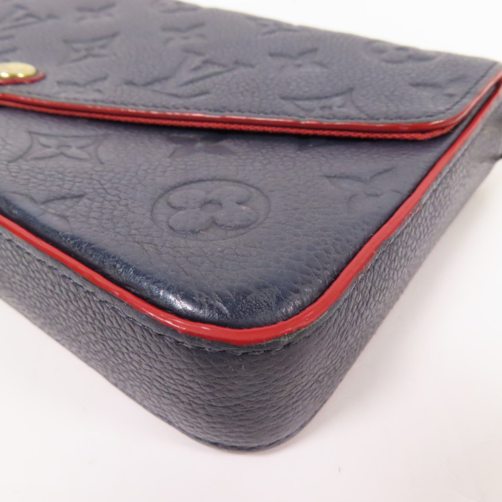 LOUIS VUITTON Monogram Empreinte Pochette Felicie金扣肩背袋