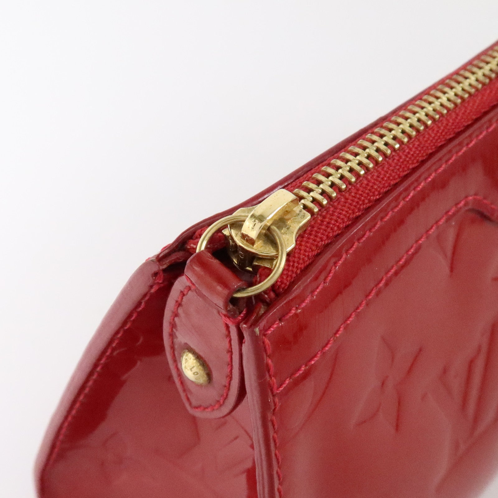 LOUIS VUITTON Monogram Vernis Trousse Cosmetic Pouch金扣小袋