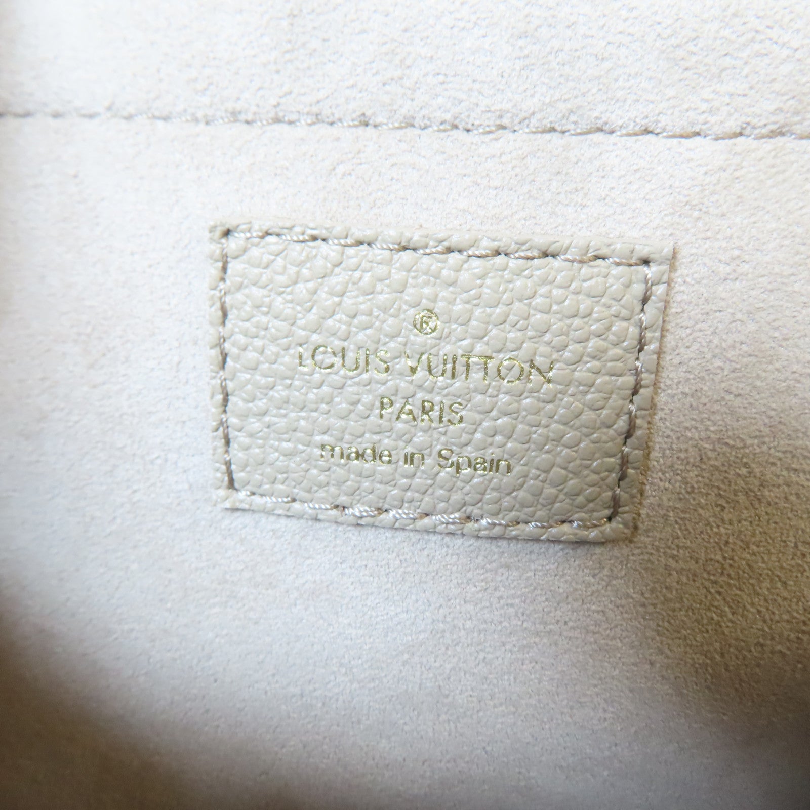 LOUIS VUITTON Monogram Empreinte Speedy Bandouliere 20 2 Way Bag金扣手挽肩背兩用袋米色