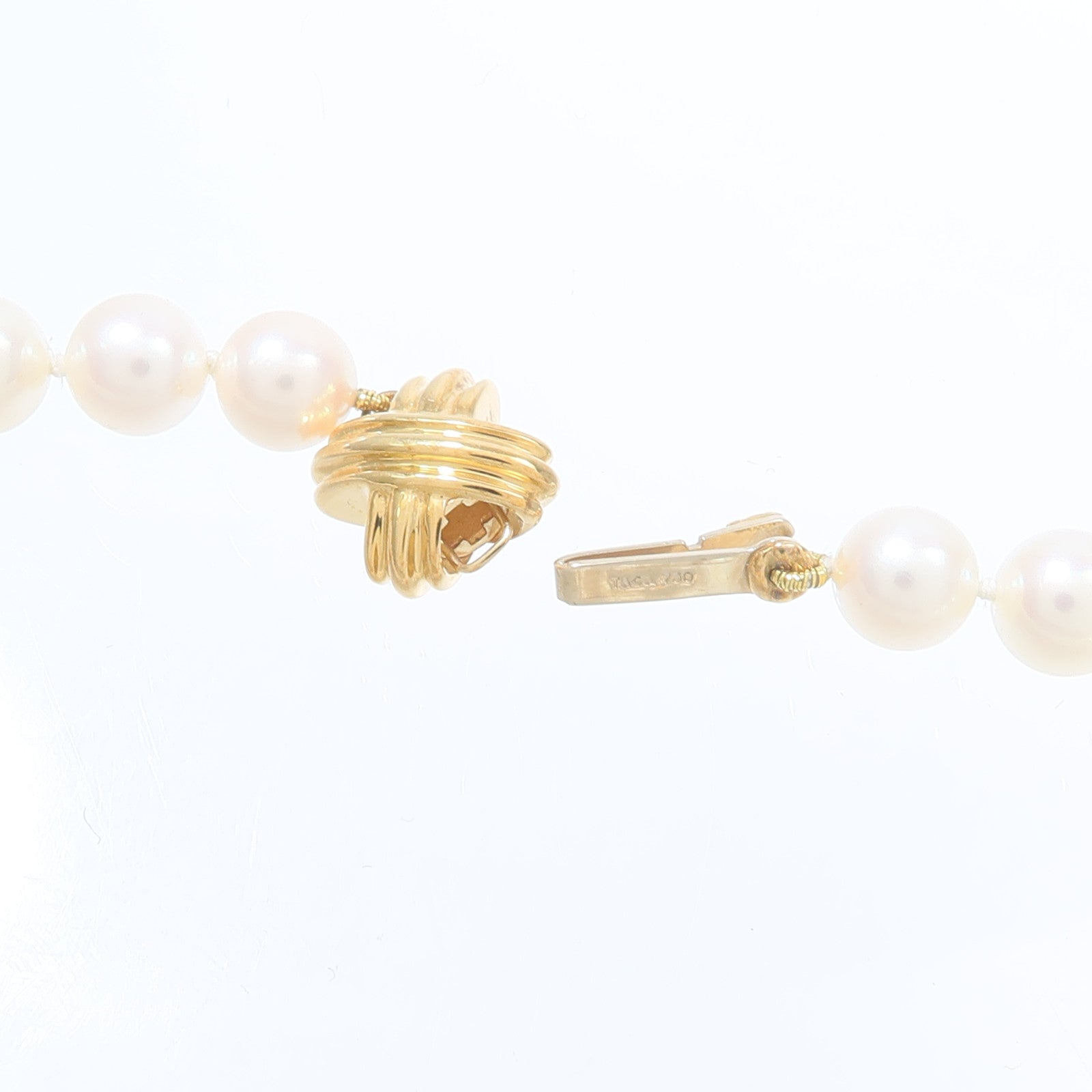 TIFFANY＆CO 18K黃金Signature Pearl Necklace珍珠項鍊