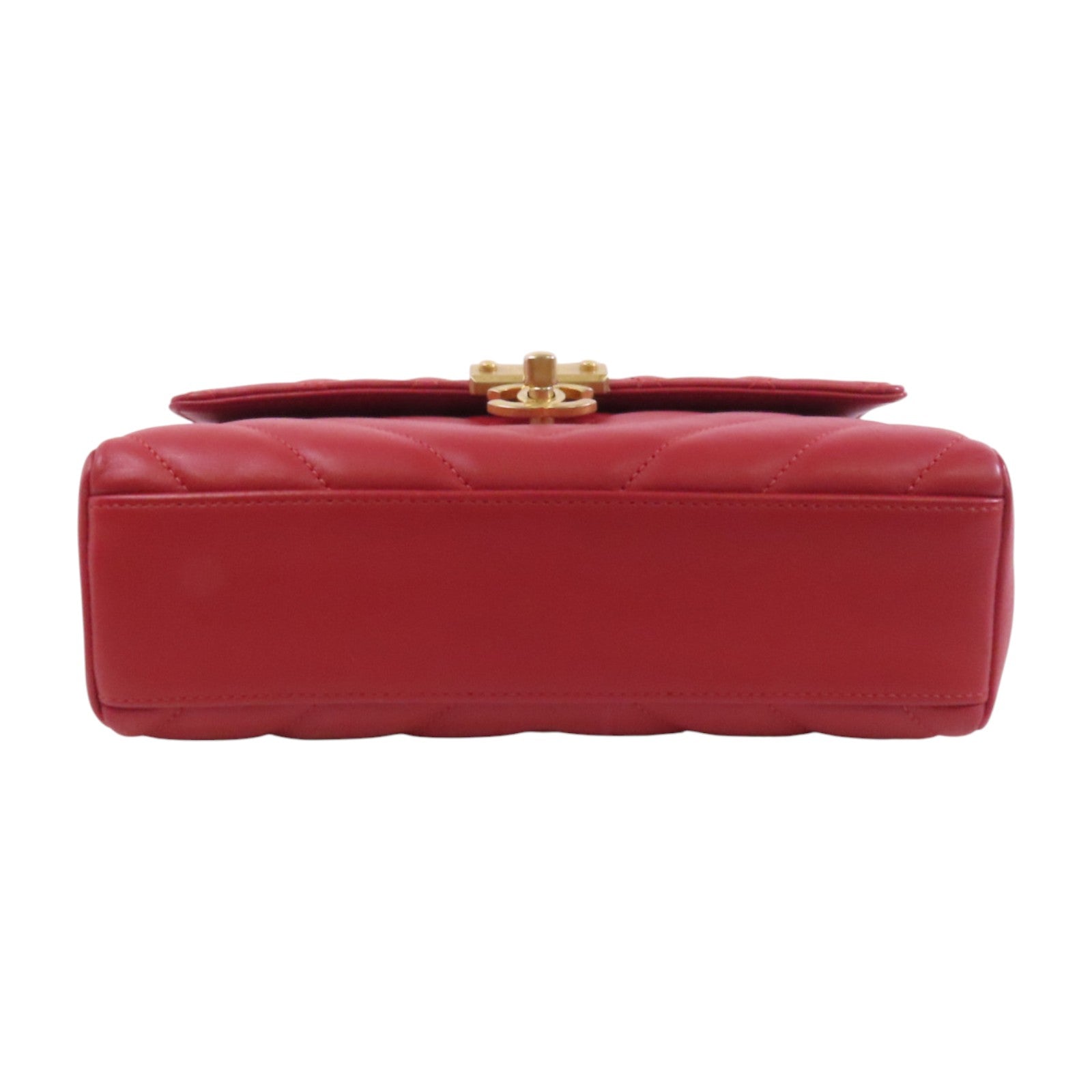 CHANEL 羊皮皮革2Way Shoulder Bag金扣鏈帶手挽肩背兩用袋