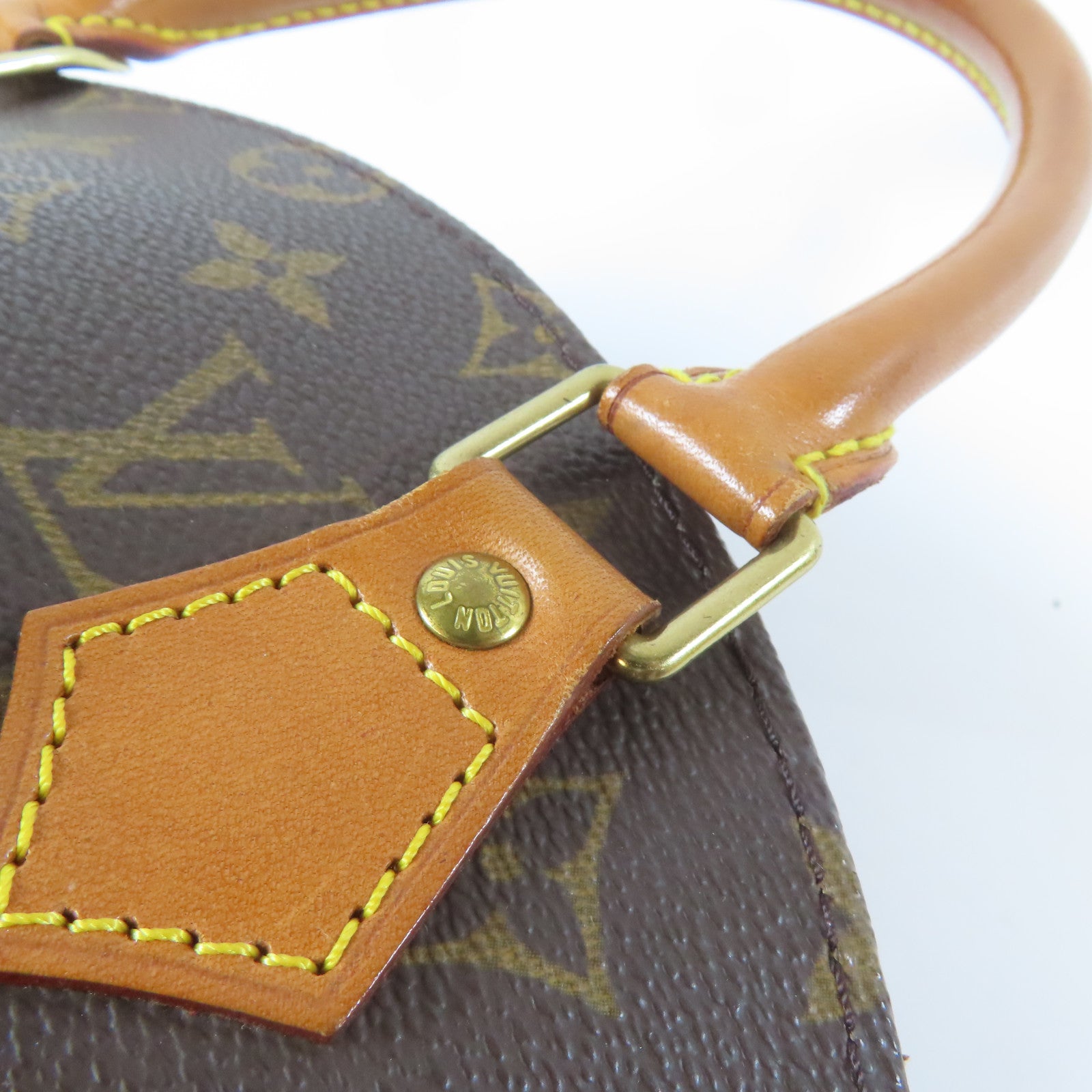 LOUIS VUITTON 【激減優惠】Monogram Elipse PM金扣手挽袋啡色