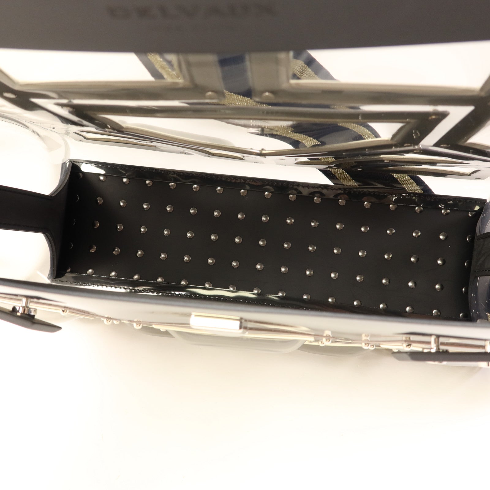 Delvaux PVC Tempete GM Gladiator Limited Edition銀扣手挽肩背兩用袋