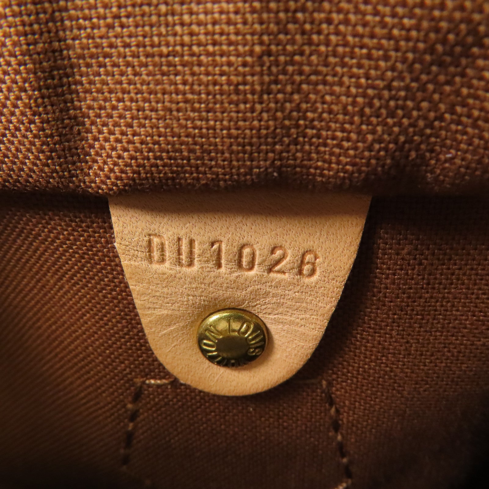 LOUIS VUITTON Monogram Speedy 30金扣手挽袋棕色