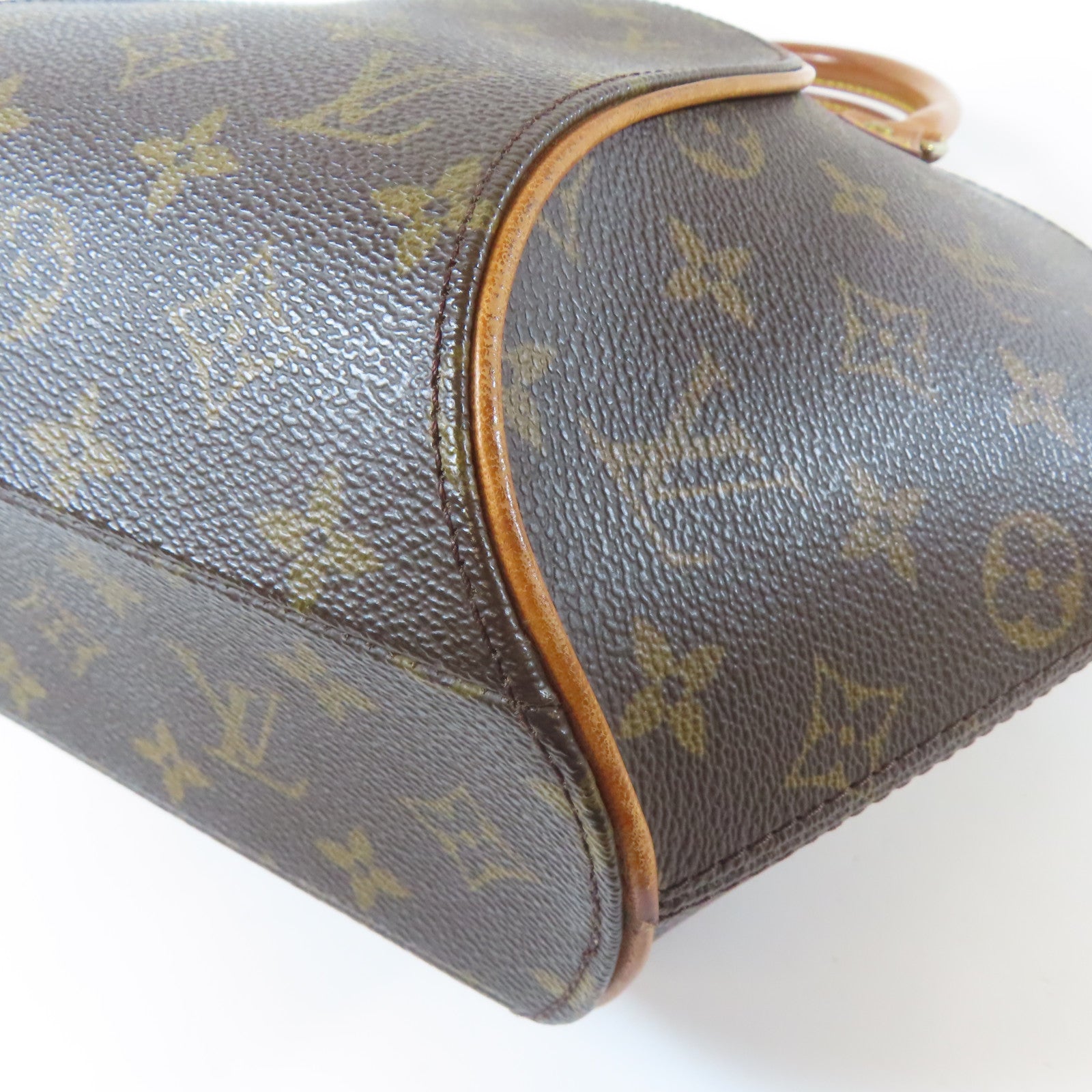 LOUIS VUITTON 【激減優惠】Monogram Elipse PM金扣手挽袋啡色