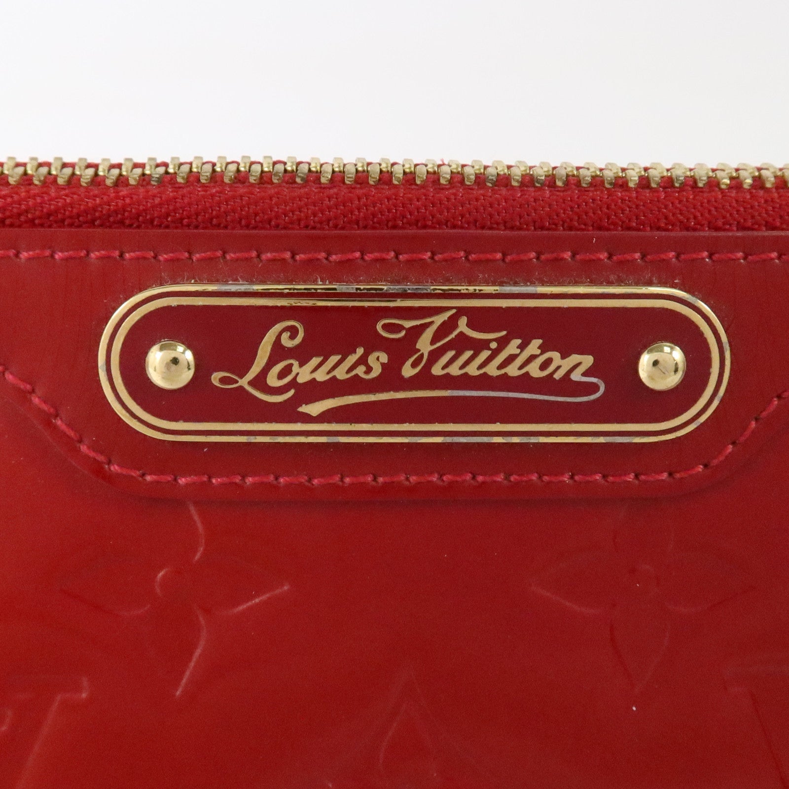 LOUIS VUITTON Monogram Vernis Trousse Cosmetic Pouch金扣小袋