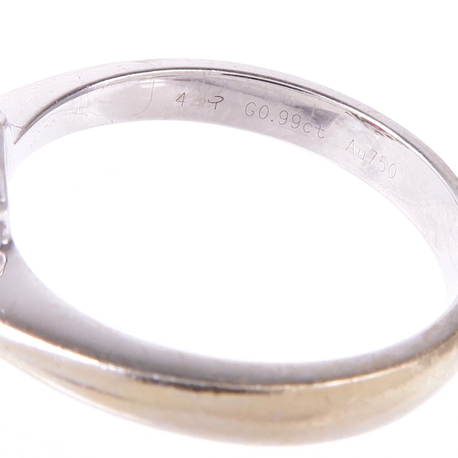 JEWELRY 18K白金Ruby Diamond Ring鑽石/紅寶石戒指US#6