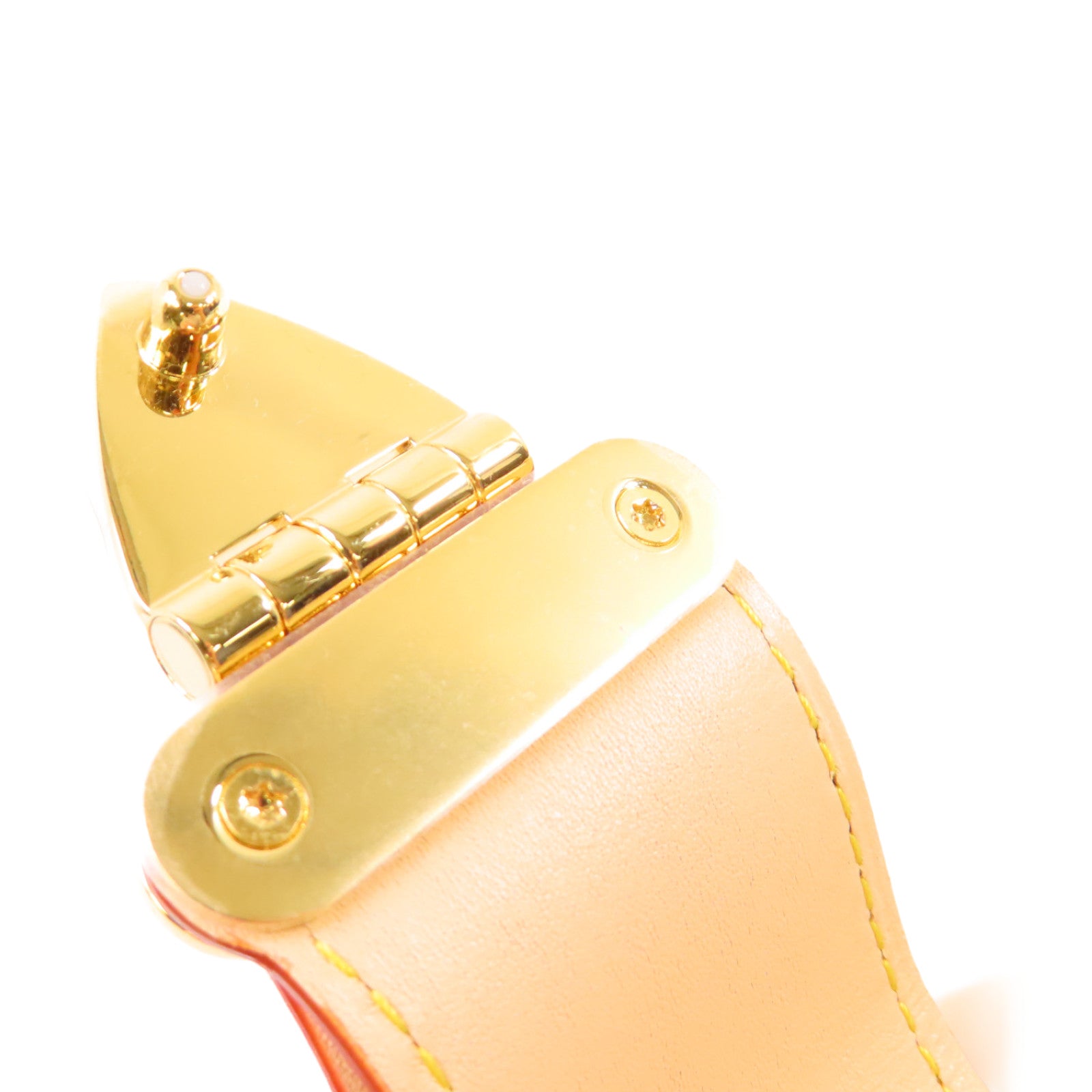 LOUIS VUITTON Monogram Clutch Shoulder Bag金扣鏈帶手挽肩背兩用袋啡色