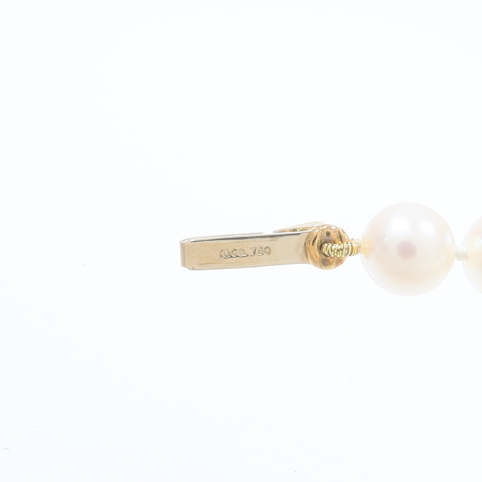 TIFFANY＆CO 18K黃金Signature Pearl Necklace珍珠項鍊