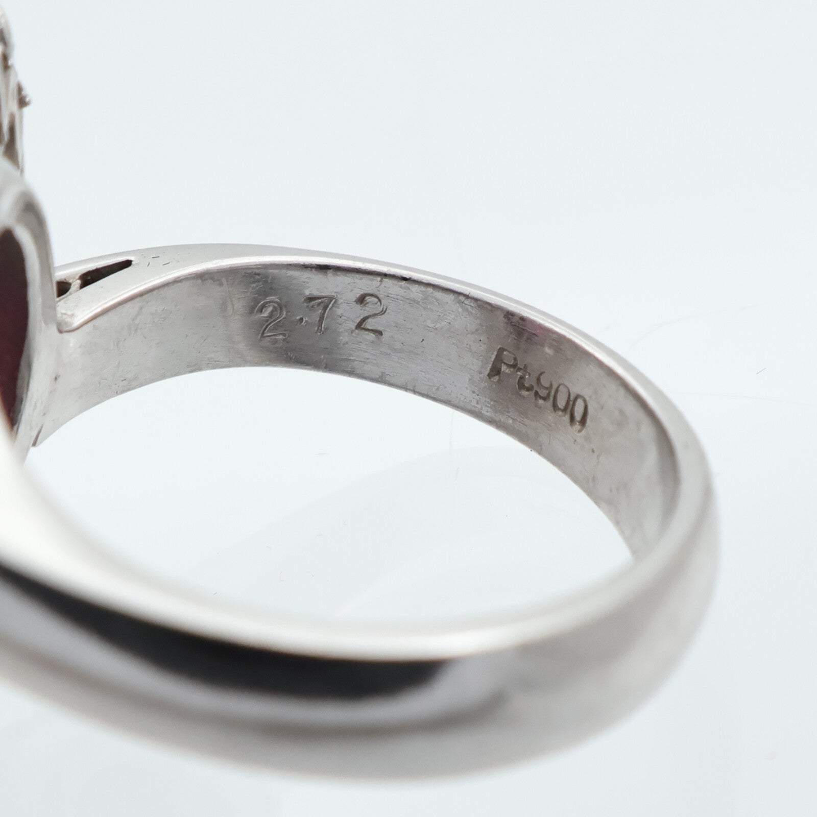 JEWELRY PT900鉑金/紅寶石Ruby鑽石戒指