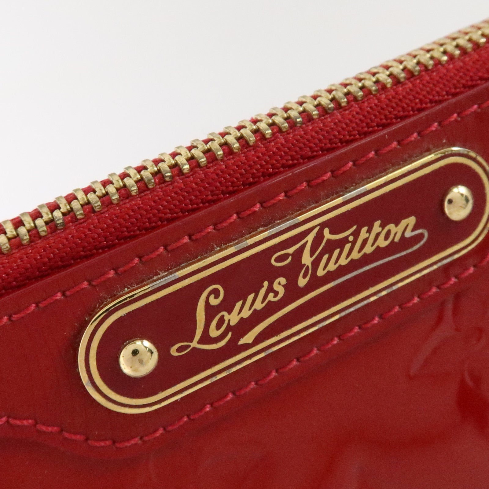 LOUIS VUITTON Monogram Vernis Trousse Cosmetic Pouch金扣小袋