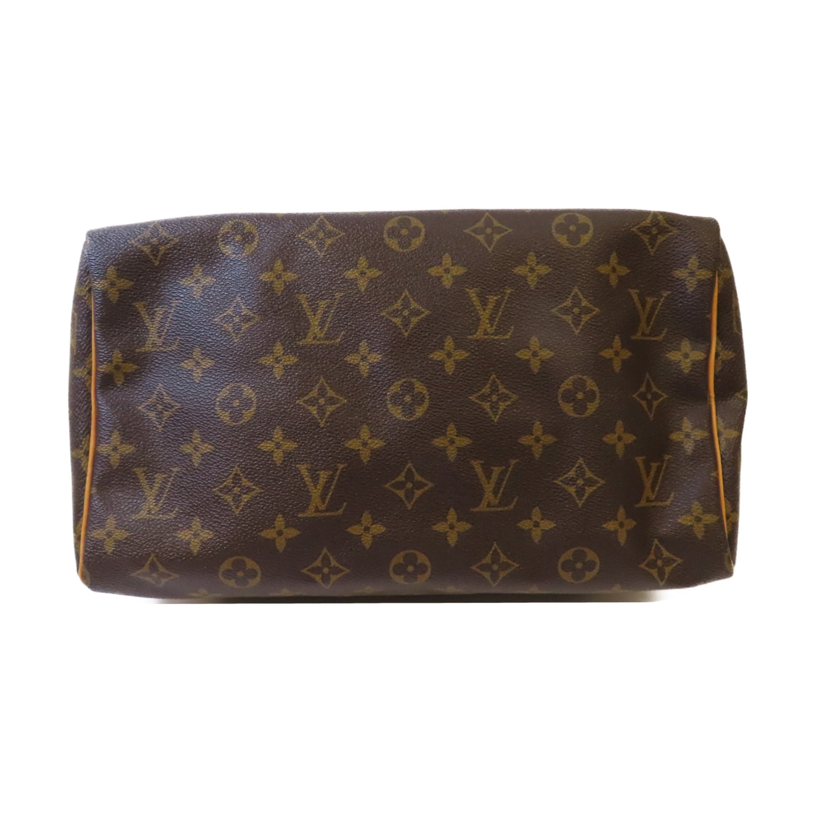 LOUIS VUITTON Monogram Speedy 30金扣手挽袋啡色