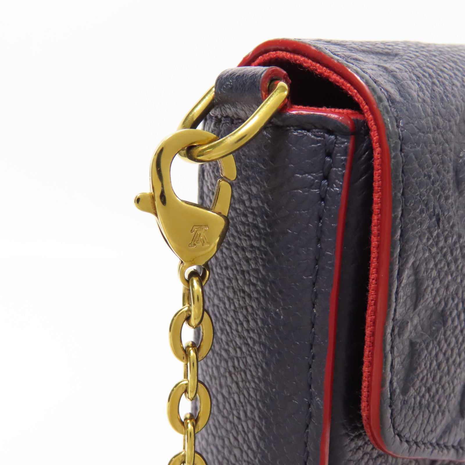 LOUIS VUITTON Monogram Empreinte Pochette Felicie金扣肩背袋