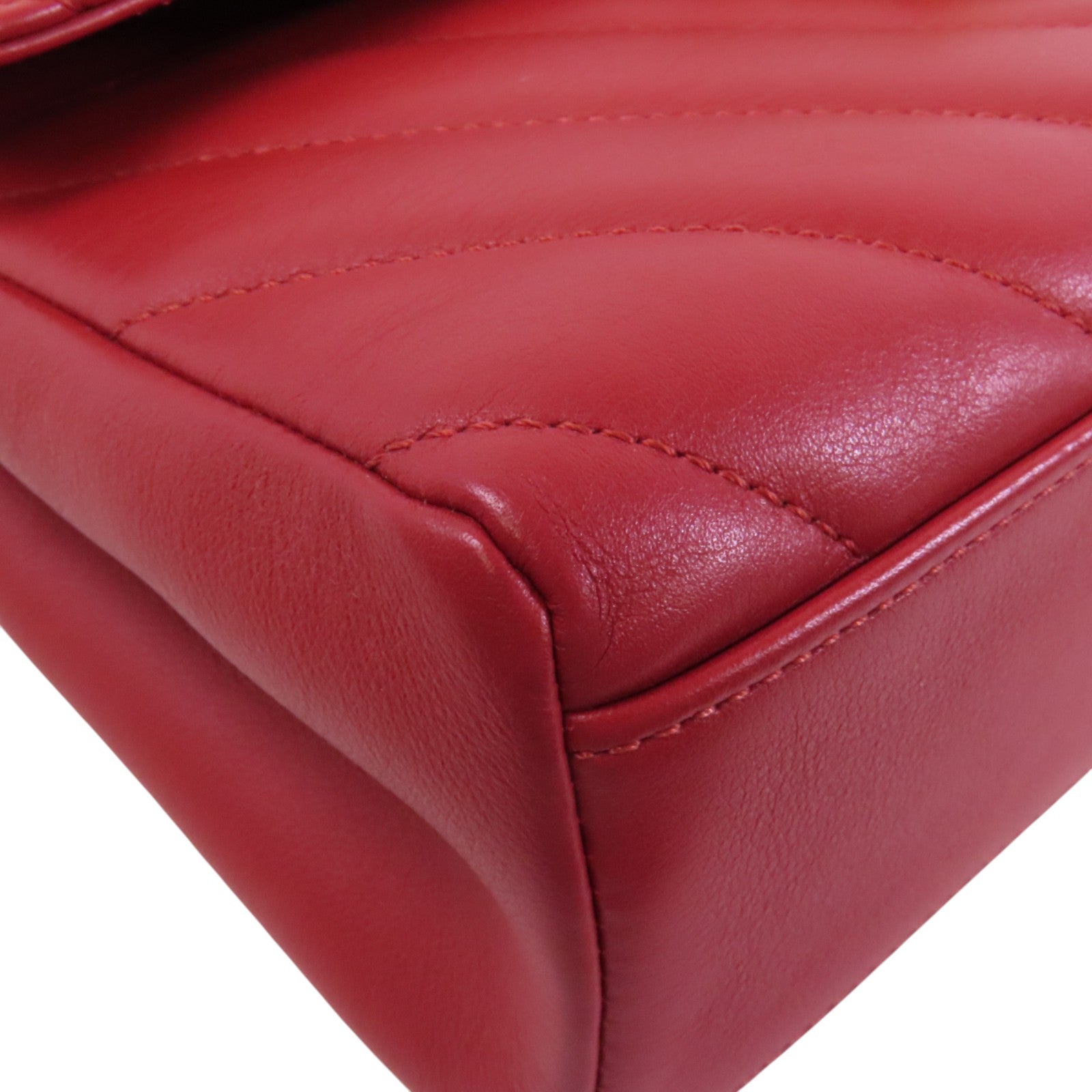 CHANEL 羊皮皮革2Way Shoulder Bag金扣鏈帶手挽肩背兩用袋