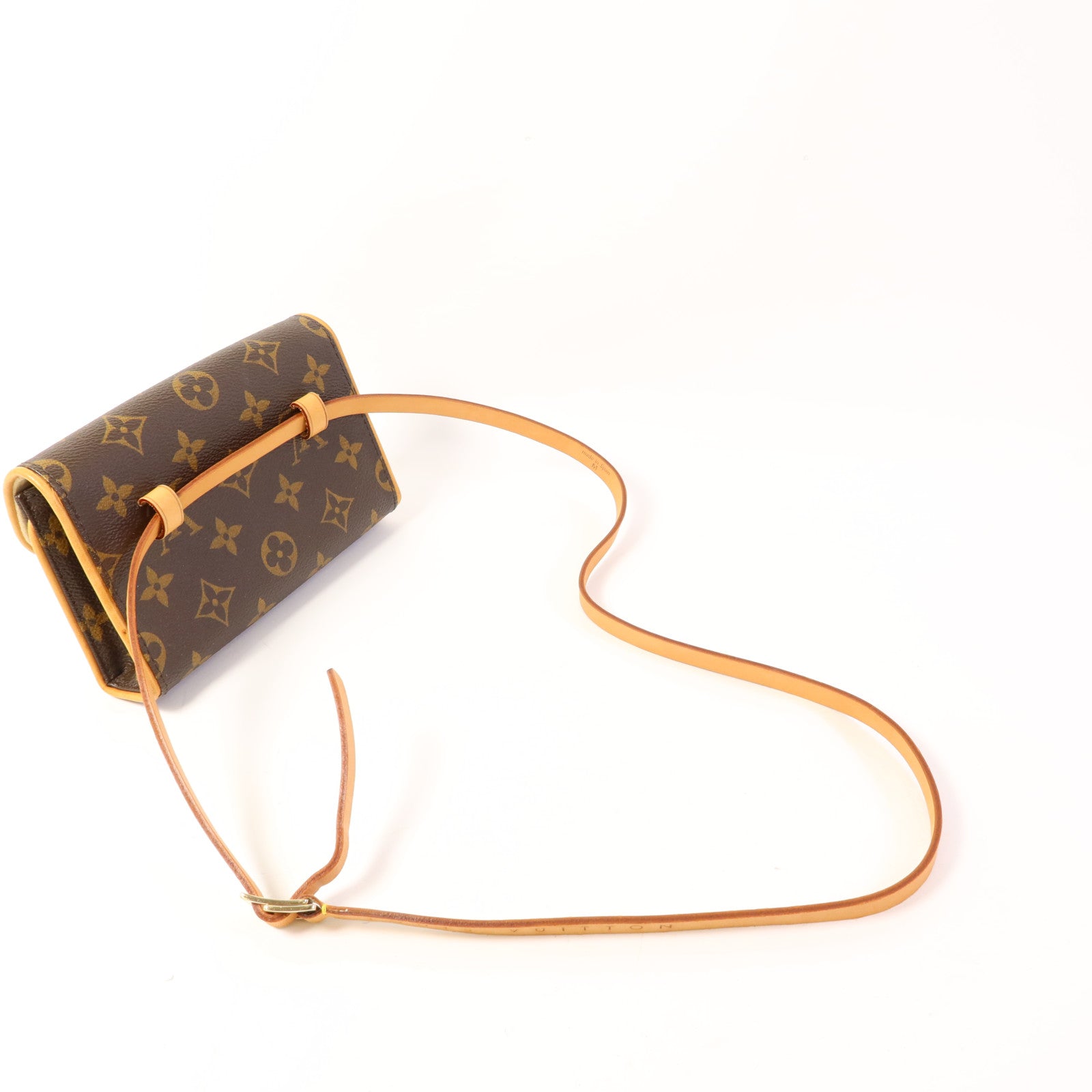 LOUIS VUITTON Monogram Pochette Twin PM金扣肩背袋