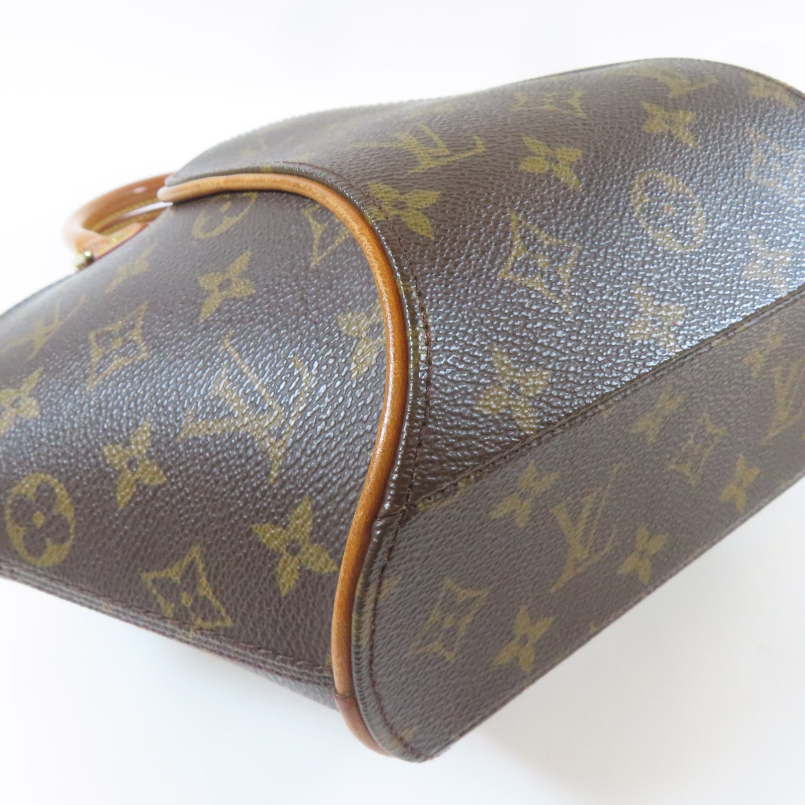 LOUIS VUITTON 【激減優惠】Monogram Elipse PM金扣手挽袋啡色
