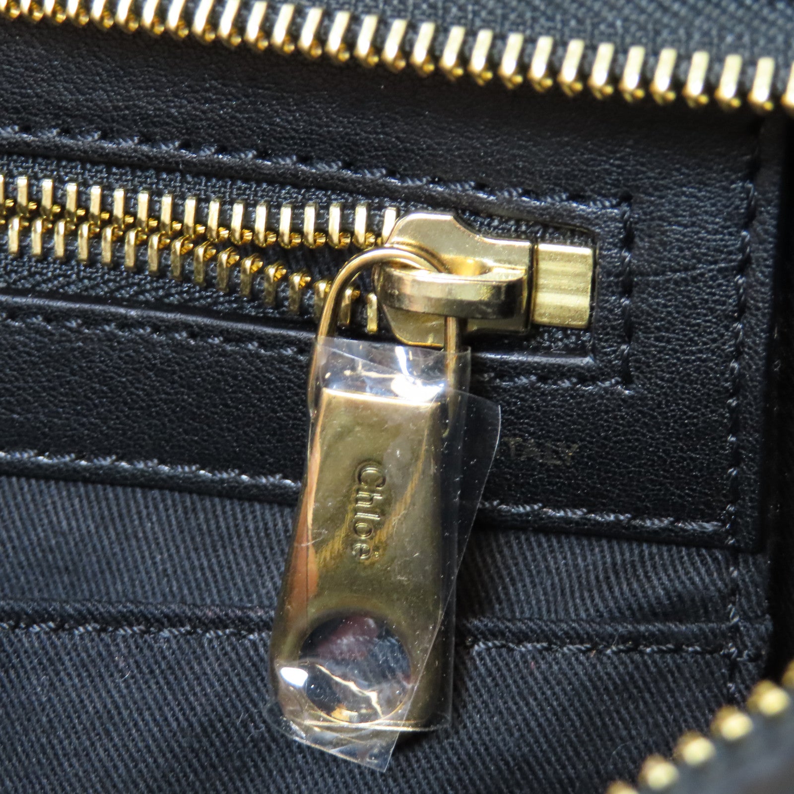 Chloe 牛皮皮革2 Way Shoulder Bag金扣手挽肩背兩用袋黑色/粉紅色