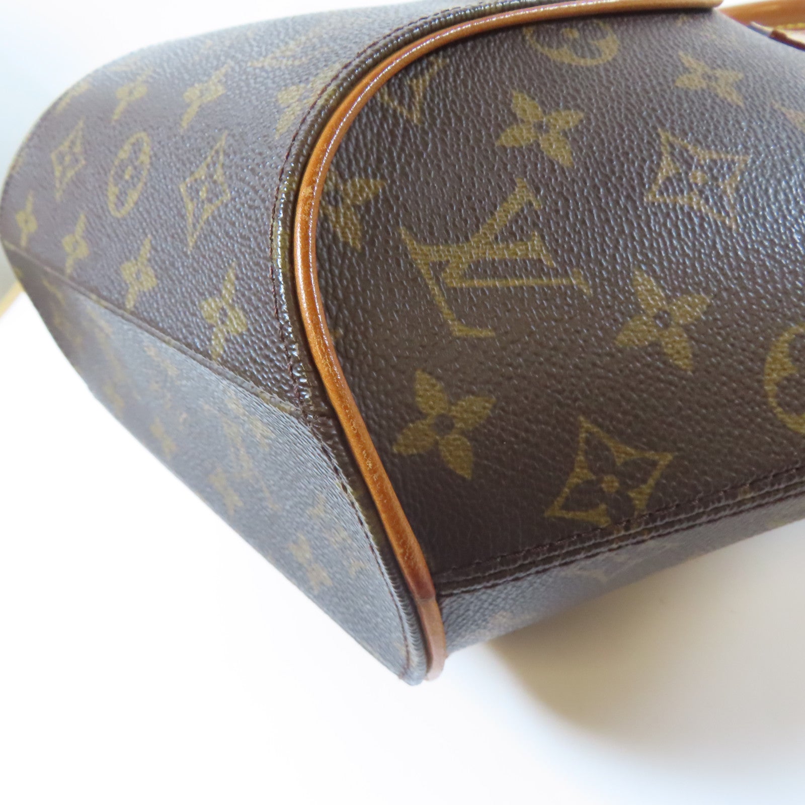 LOUIS VUITTON 【激減優惠】Monogram Elipse PM金扣手挽袋啡色