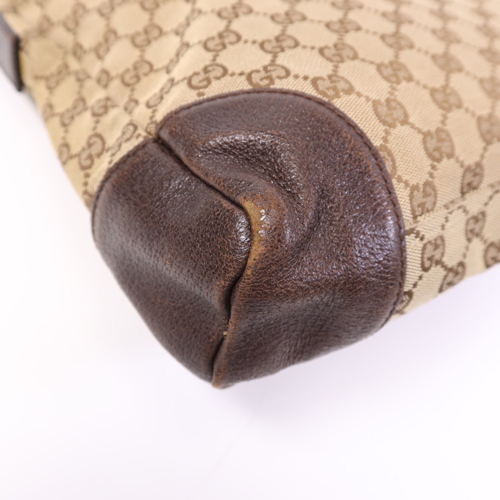 GUCCI 帆布Shoulder Bag銀扣肩背袋