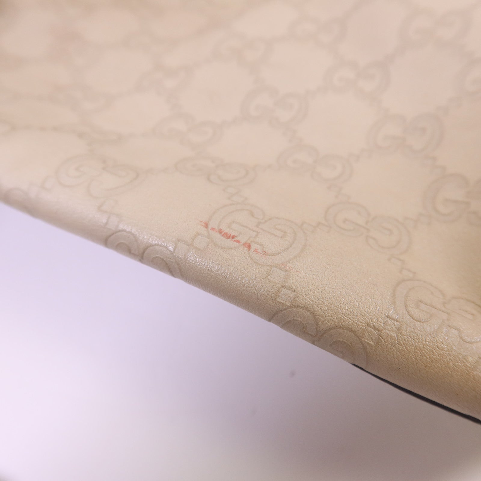 GUCCI 牛皮皮革Guccissima Braided Peggy Tote銀扣肩背袋