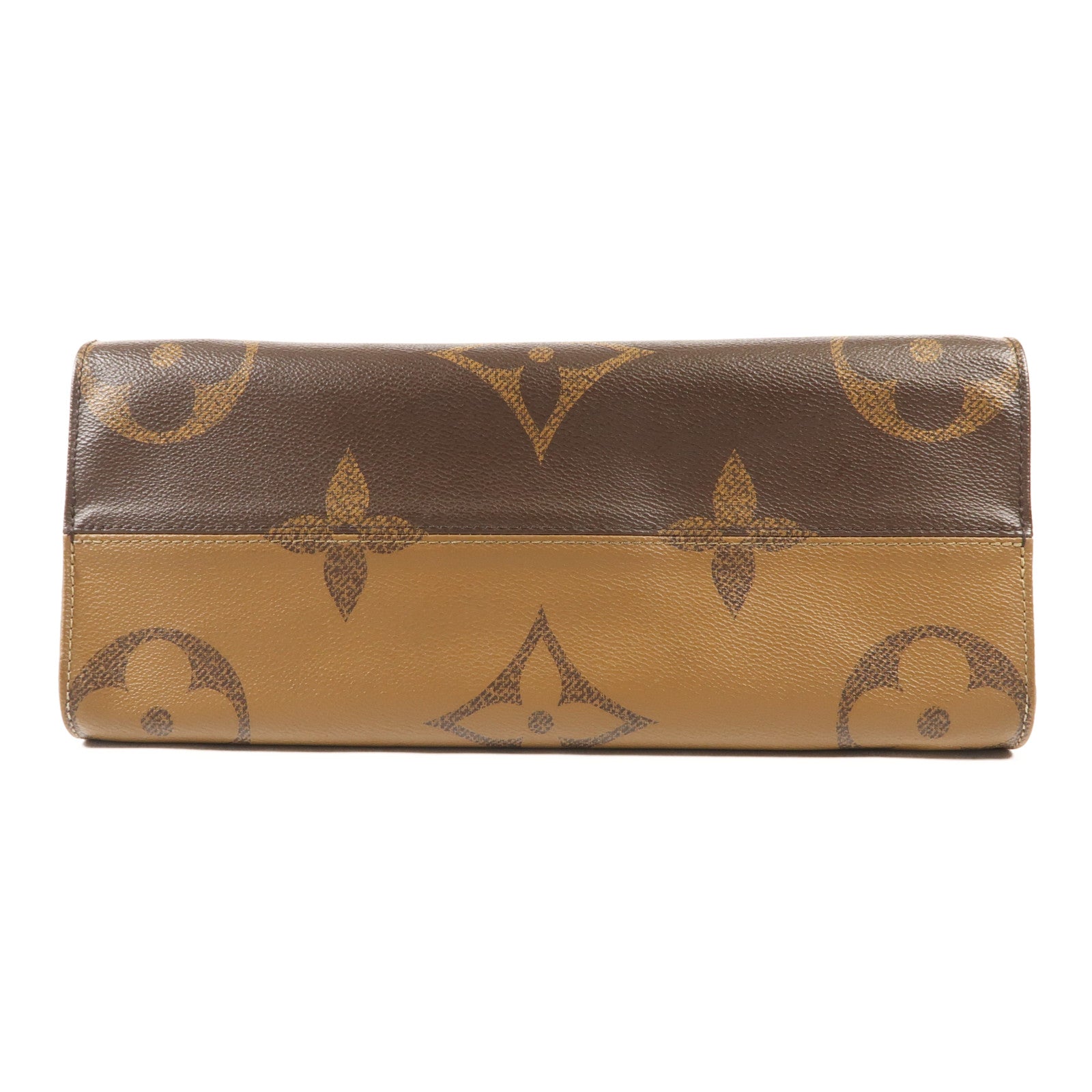 LOUIS VUITTON Monogram Giant On The Go MM金扣手挽肩背兩用袋