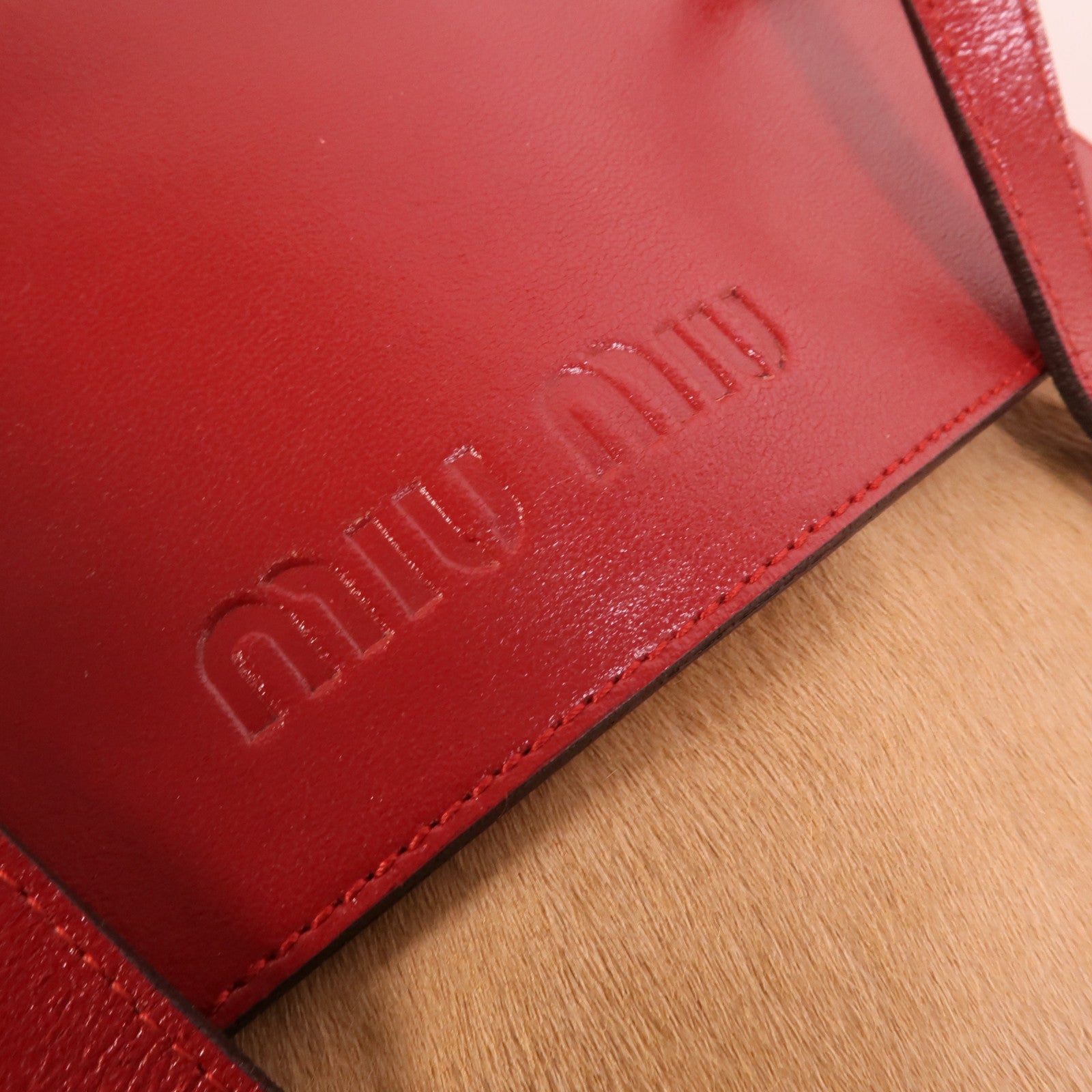 Miu Miu 馬毛/皮革Shoulder Bag肩背袋