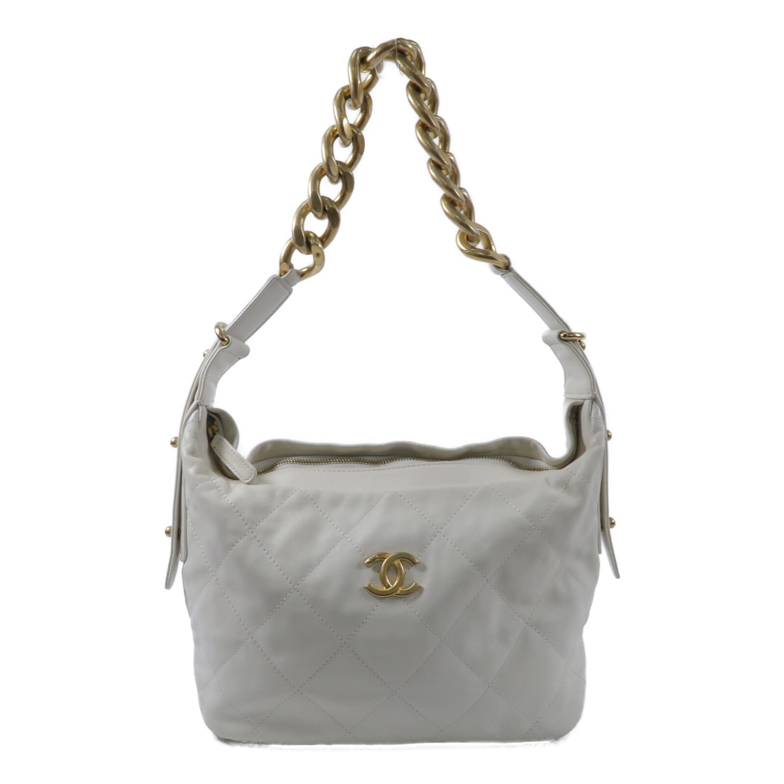 CHANEL 牛皮皮革Hobo Bag手挽袋
