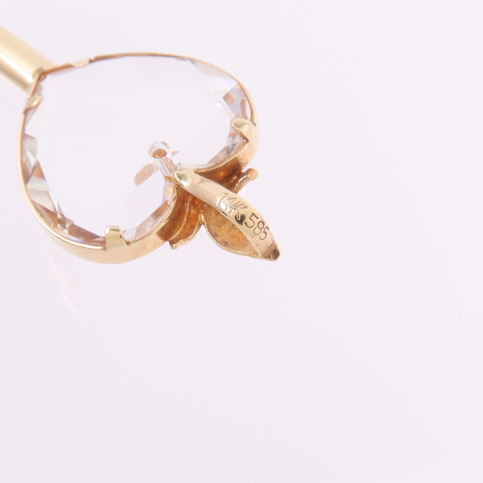 JEWELRY 14K黃金Diamond Pendant Top鑽石吊墜