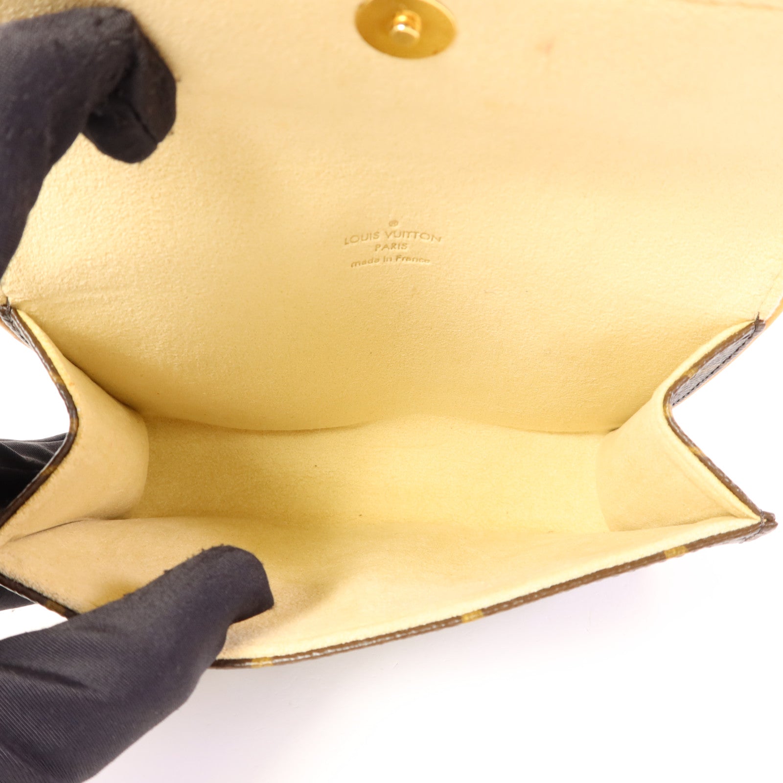 LOUIS VUITTON Monogram Pochette Twin PM金扣肩背袋