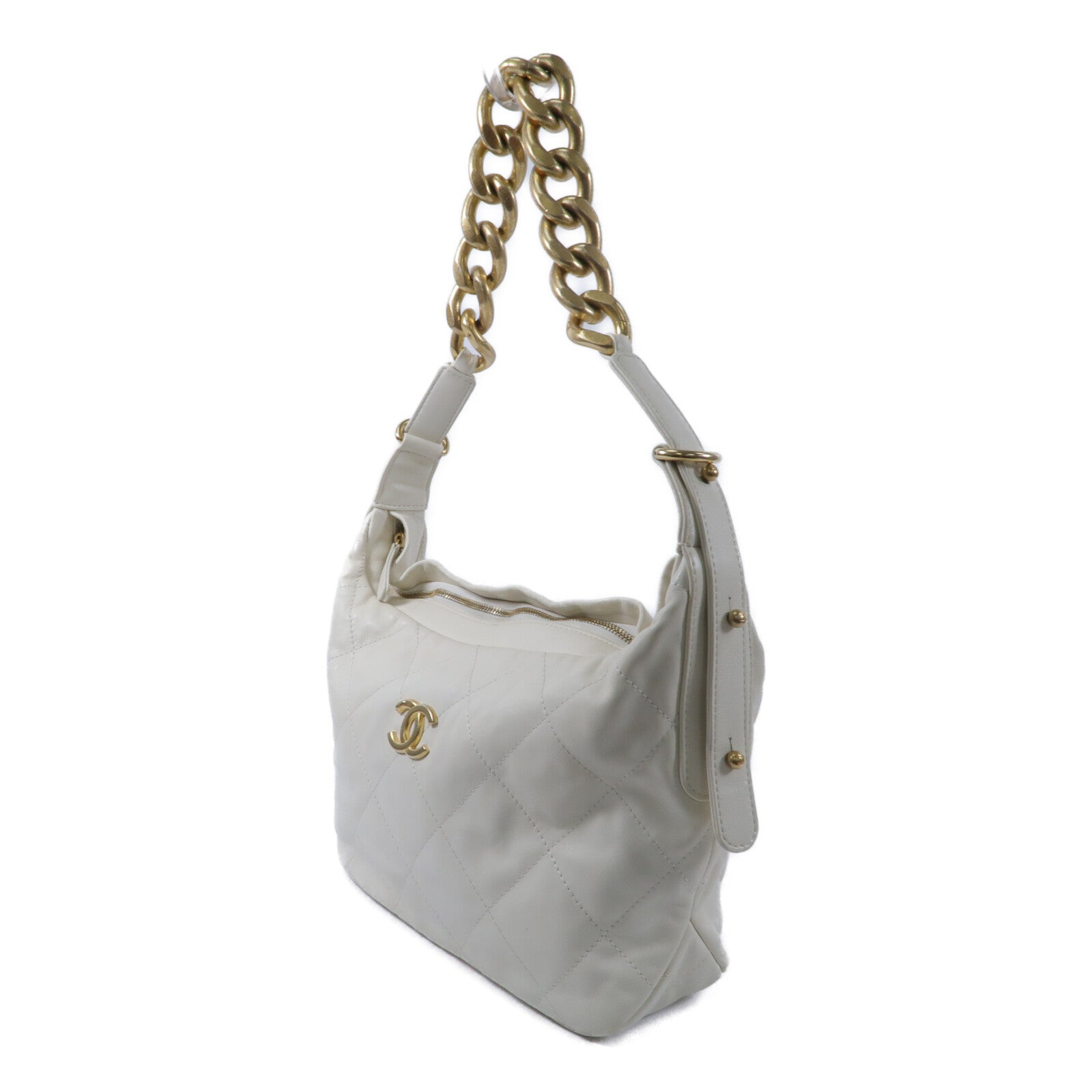 CHANEL 牛皮皮革Hobo Bag手挽袋