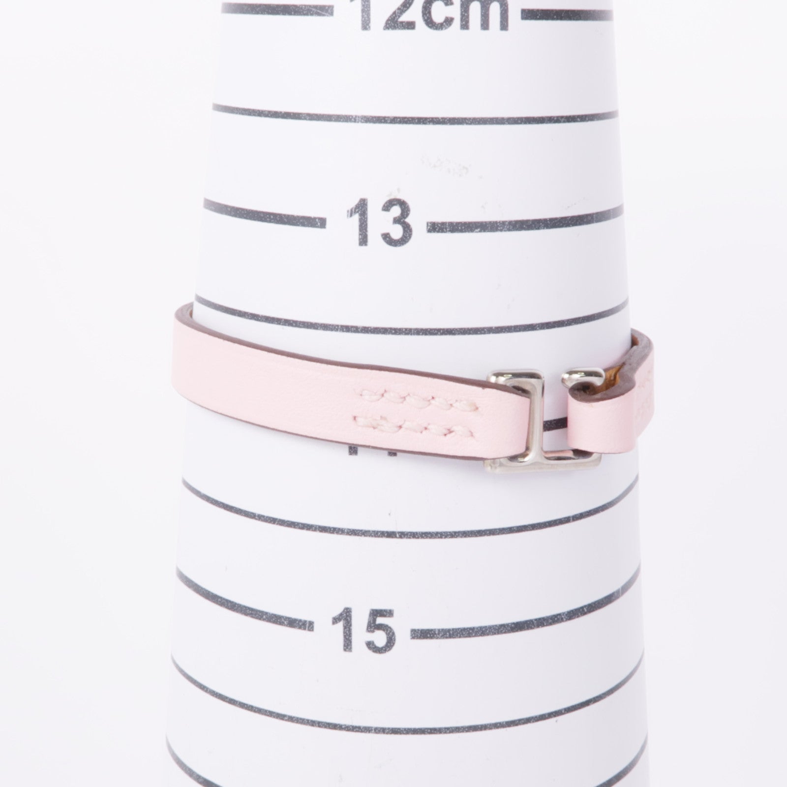 HERMES PHW Rivale Tour Bracelet Veau Swift Leather Rose Sakura Pink