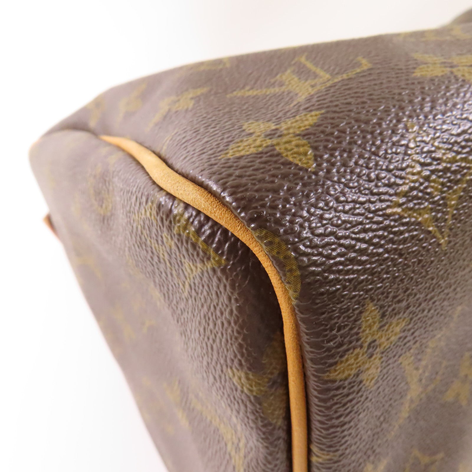 LOUIS VUITTON Monogram Speedy 30金扣手挽袋棕色