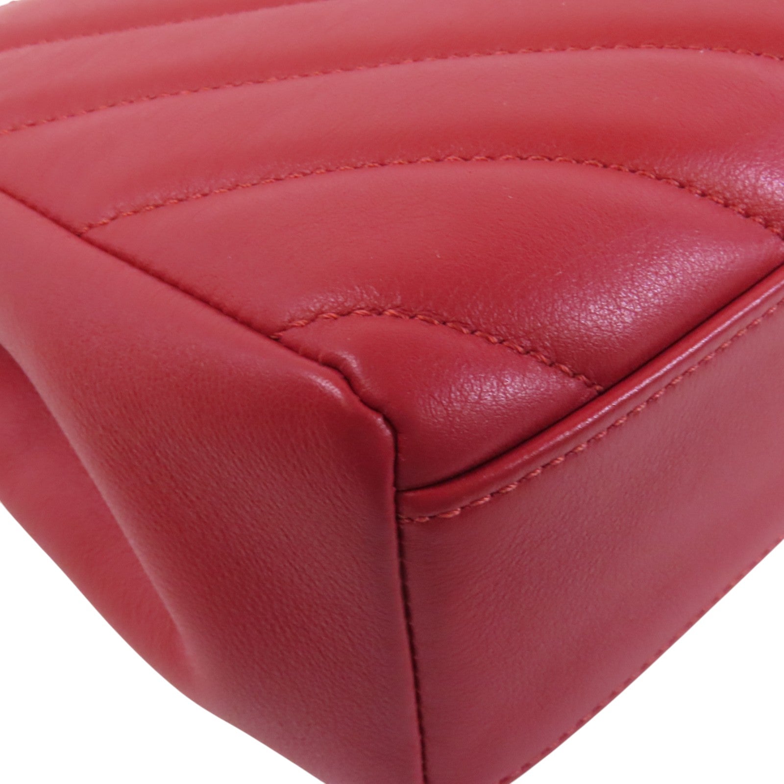 CHANEL 羊皮皮革2Way Shoulder Bag金扣鏈帶手挽肩背兩用袋