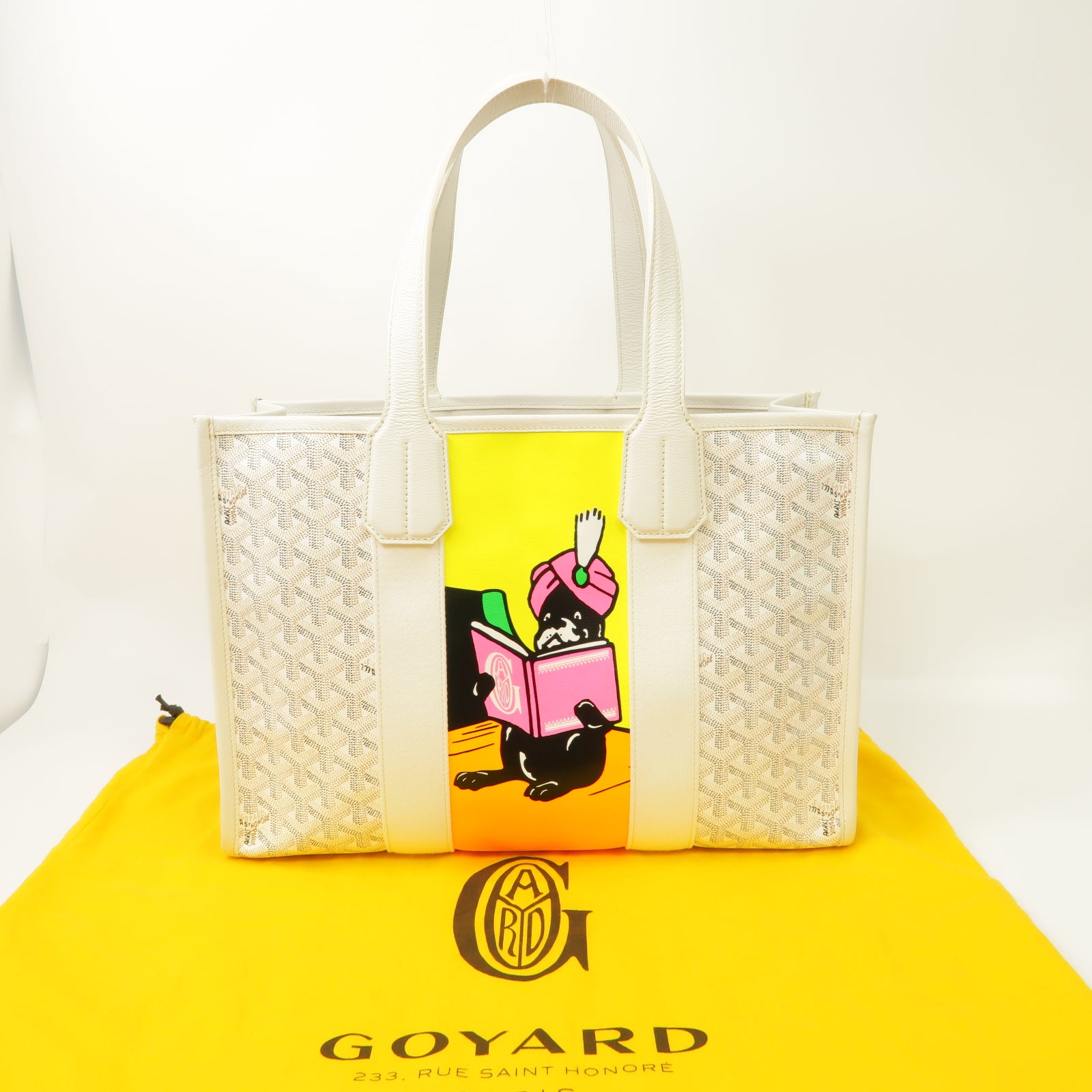 GOYARD 塗層帆布Sac Villette手挽袋白色