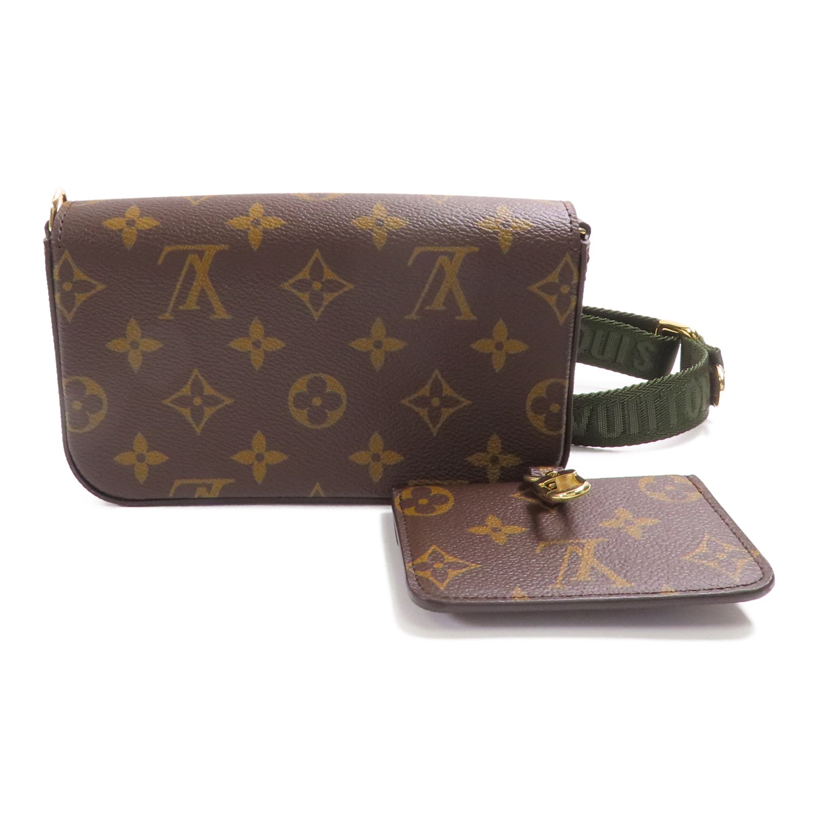 LOUIS VUITTON Monogram Felicie Strap & Go金扣肩背袋