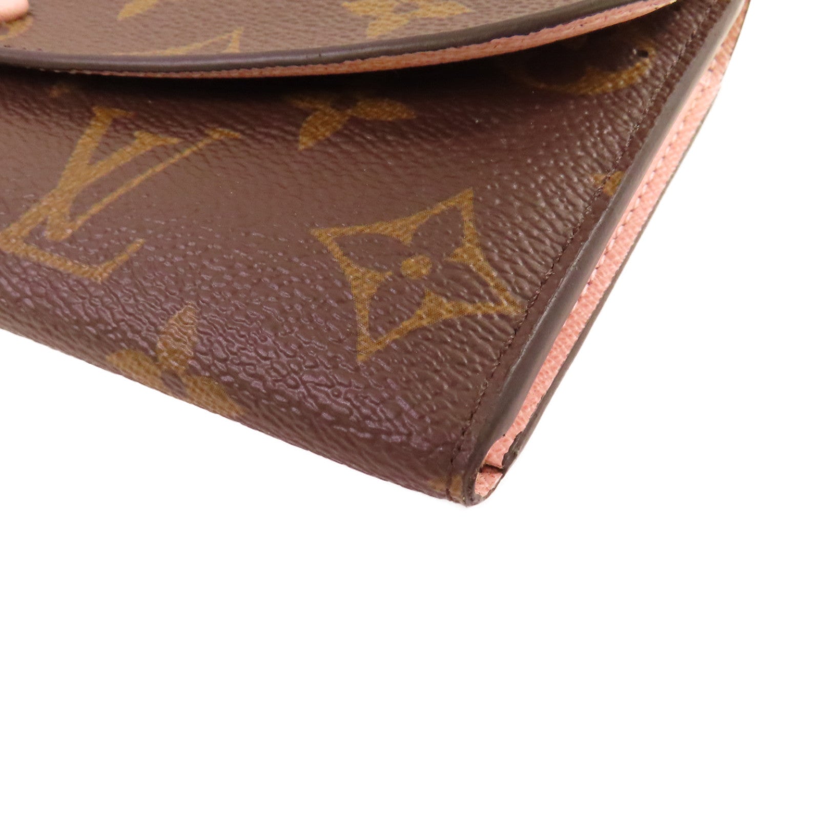 LOUIS VUITTON Monogram Sarah Long Wallet金扣長錢包啡色/粉紅色