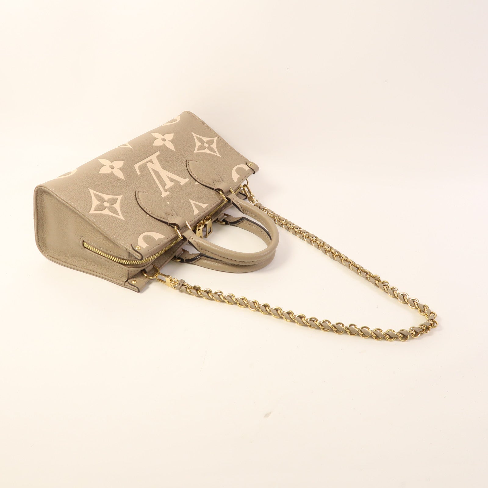 LOUIS VUITTON Monogram Empreinte On The Go East West金扣手挽肩背兩用袋