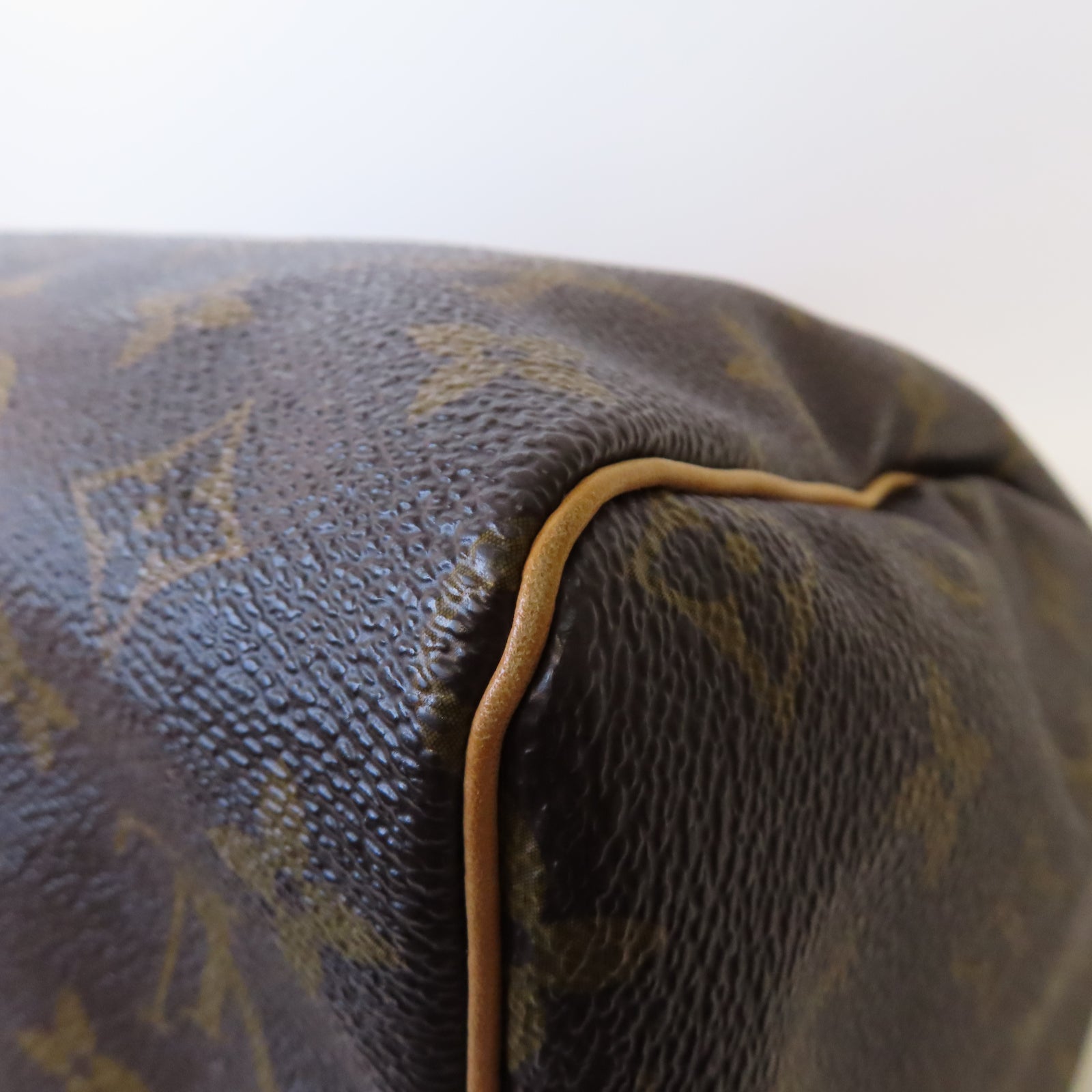 LOUIS VUITTON Monogram Speedy 30金扣手挽袋啡色