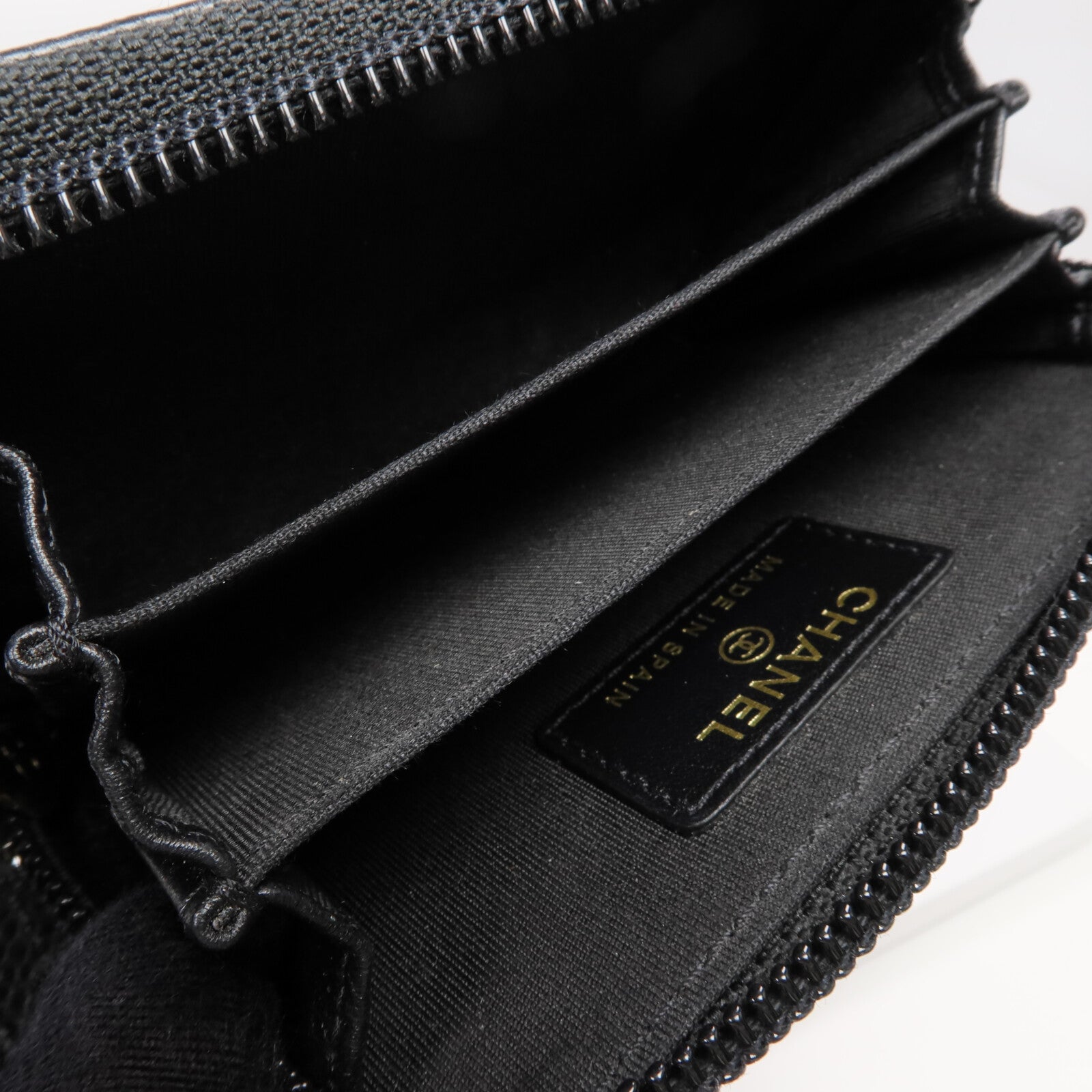 CHANEL 牛皮皮革Boy Card Case金扣卡片套