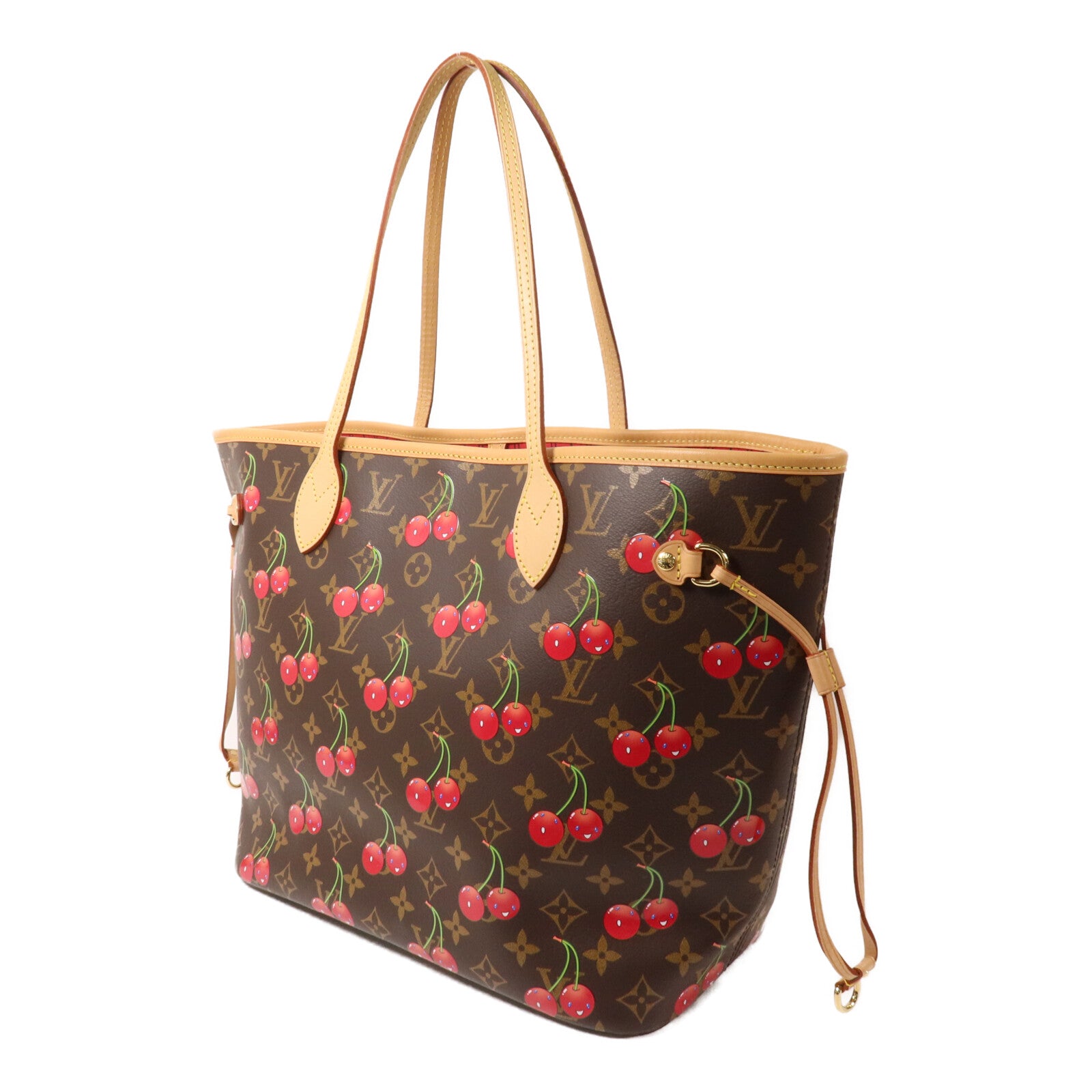 LOUIS VUITTON Monogram Cherry LV x TM Cherry Neverfull MM手挽袋