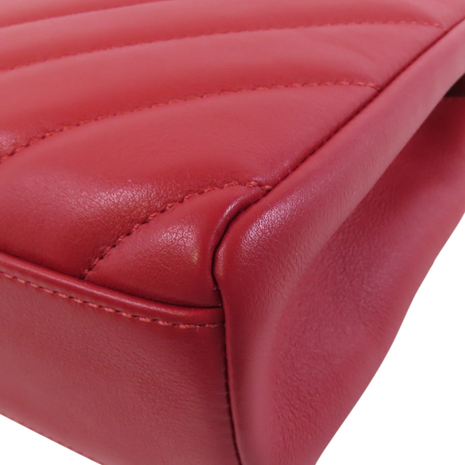 CHANEL 羊皮皮革2Way Shoulder Bag金扣鏈帶手挽肩背兩用袋