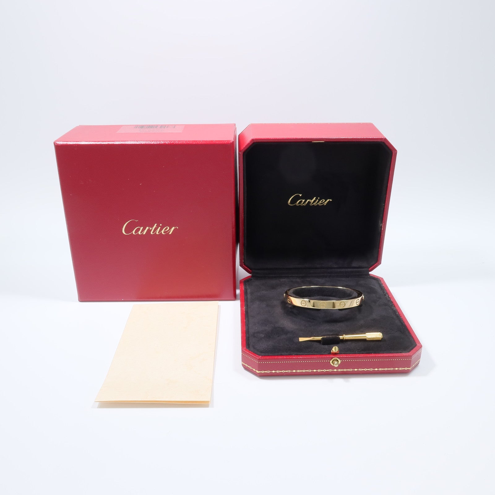 CARTIER 18K黃金Love Bracelet手鐲