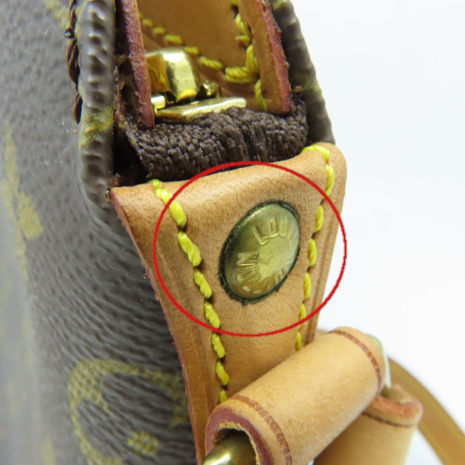 LOUIS VUITTON Monogram Drouot Shoulder Bag金扣肩背袋啡色
