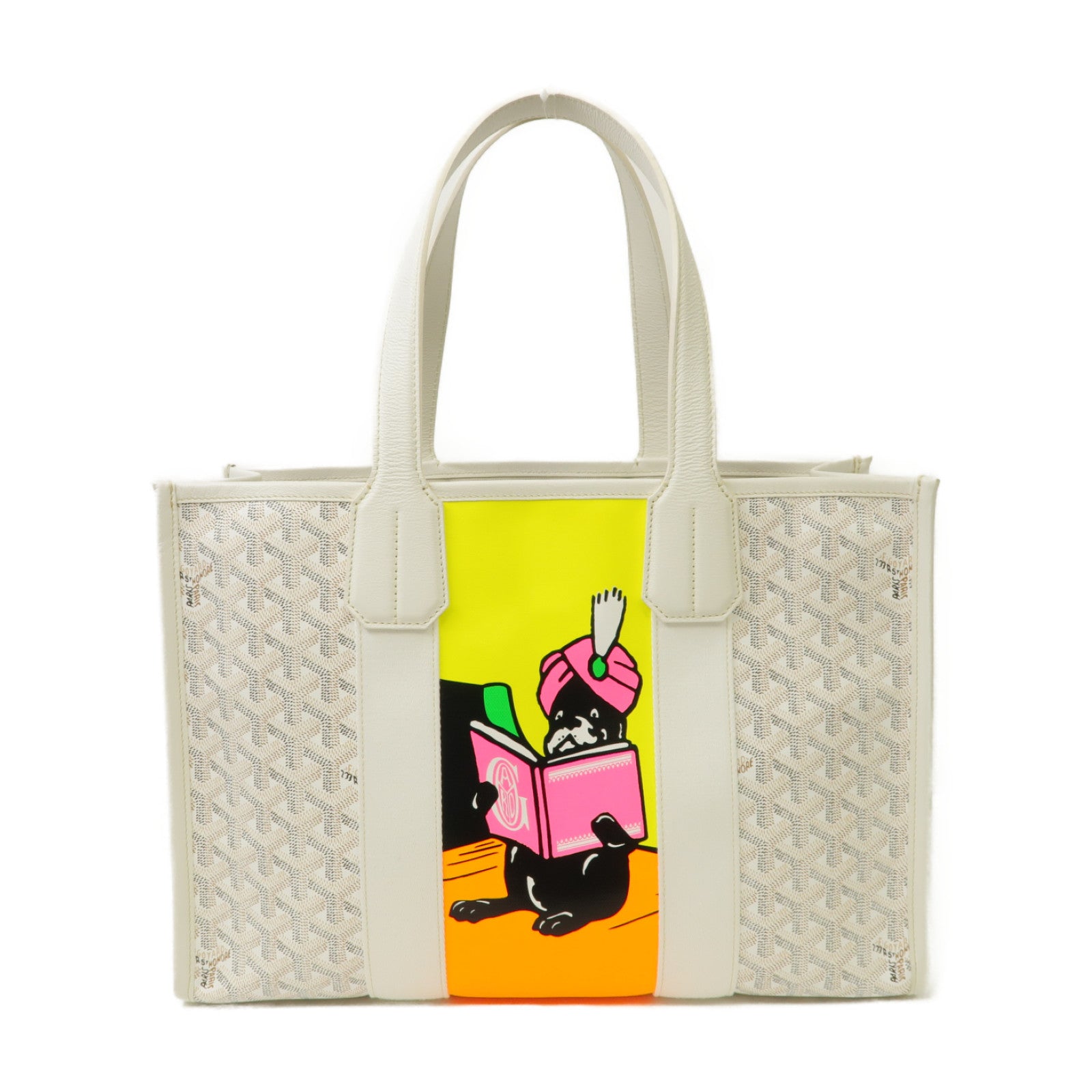 GOYARD 塗層帆布Sac Villette手挽袋白色
