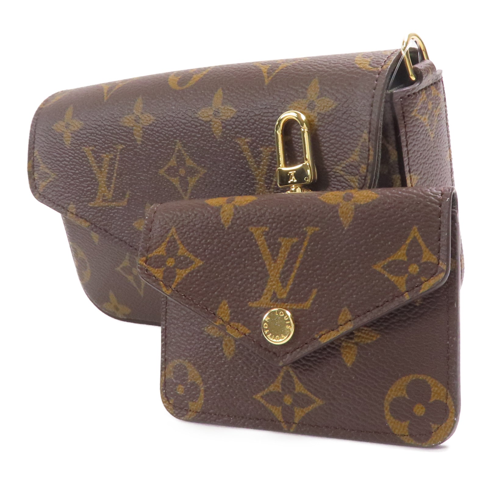 LOUIS VUITTON Monogram Felicie Strap & Go金扣肩背袋