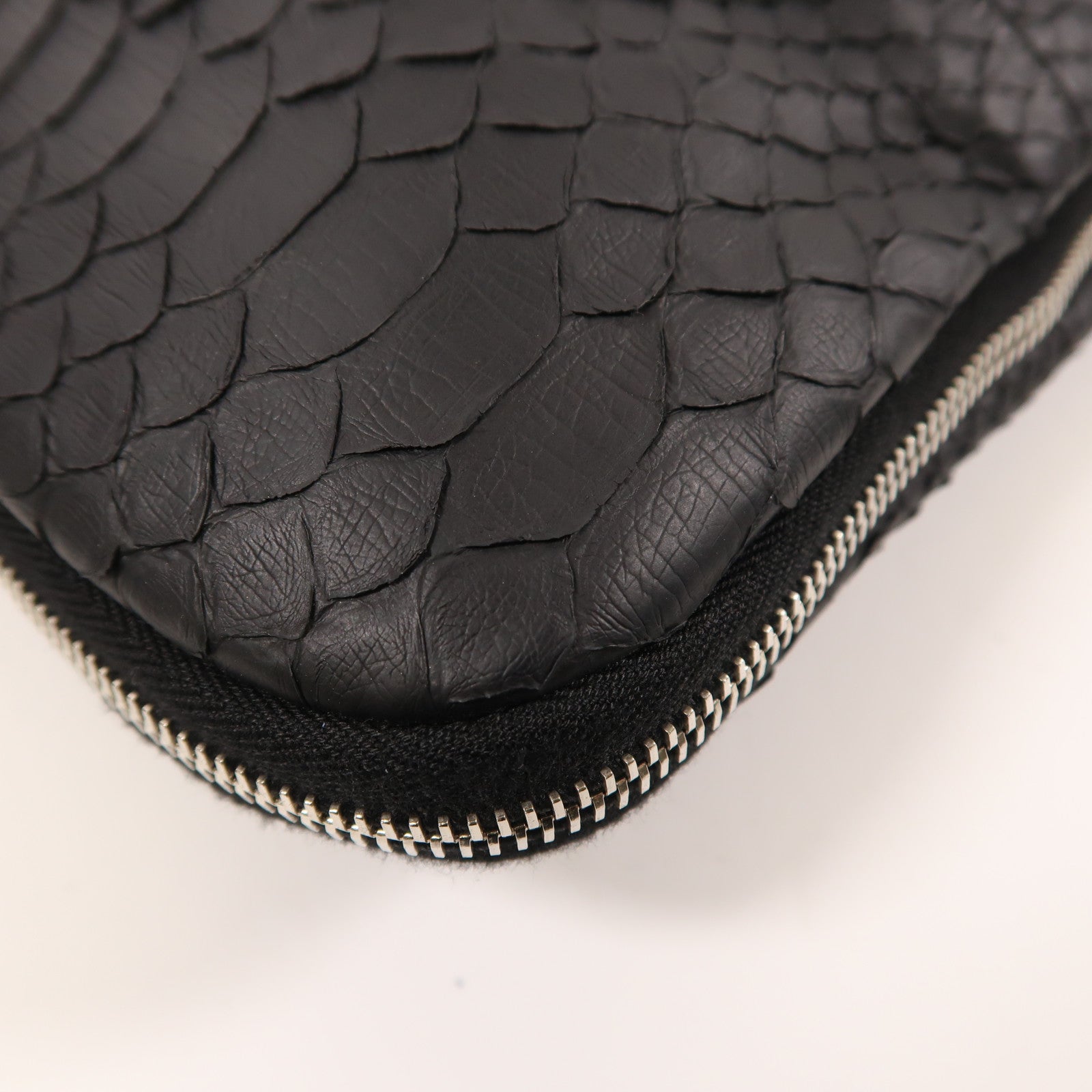 CHANEL 【激減優惠】蛇皮皮革Shoulder Bag銀扣肩背袋