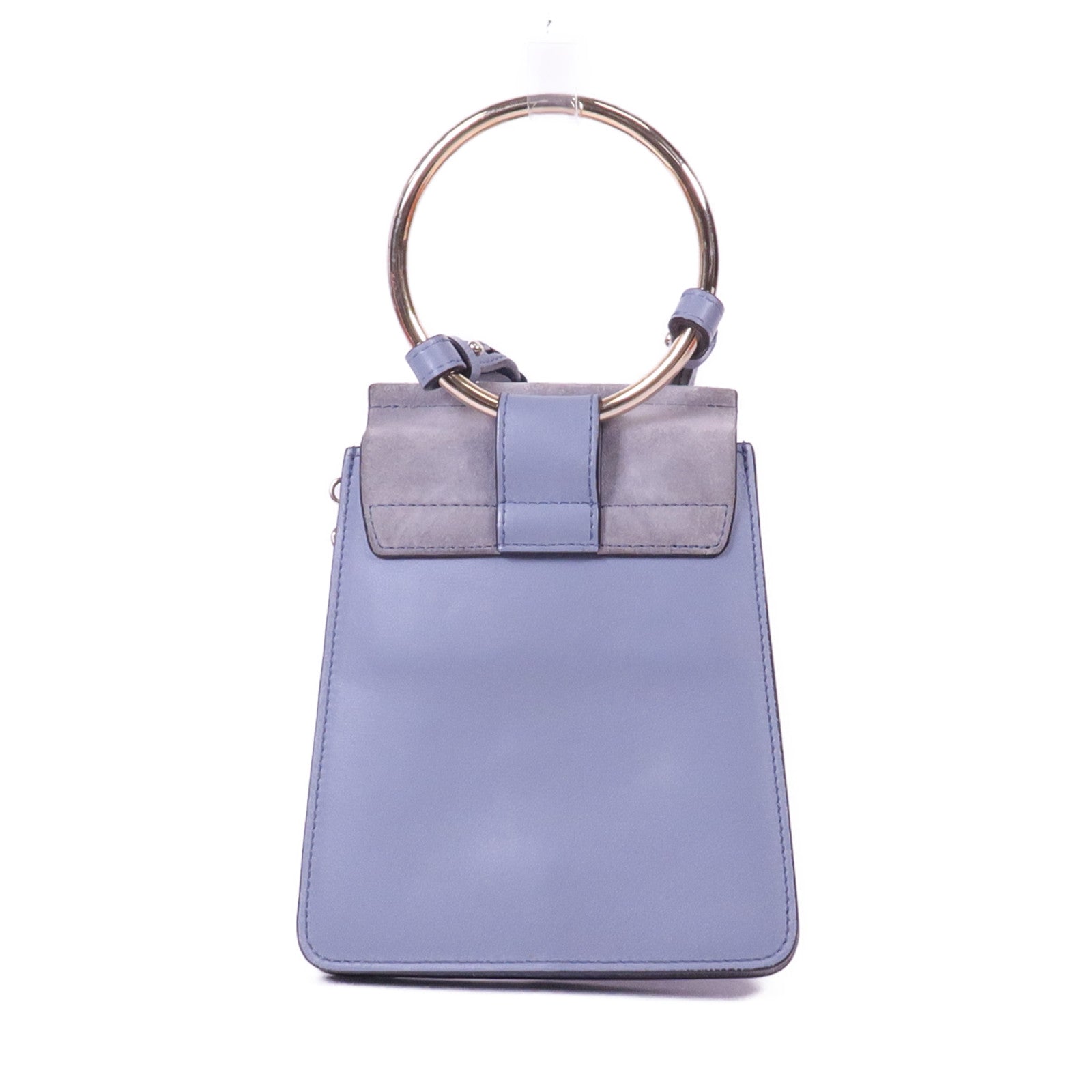 Chloe 牛皮皮革/麂皮皮革Shoulder Bag金扣手挽肩背兩用袋
